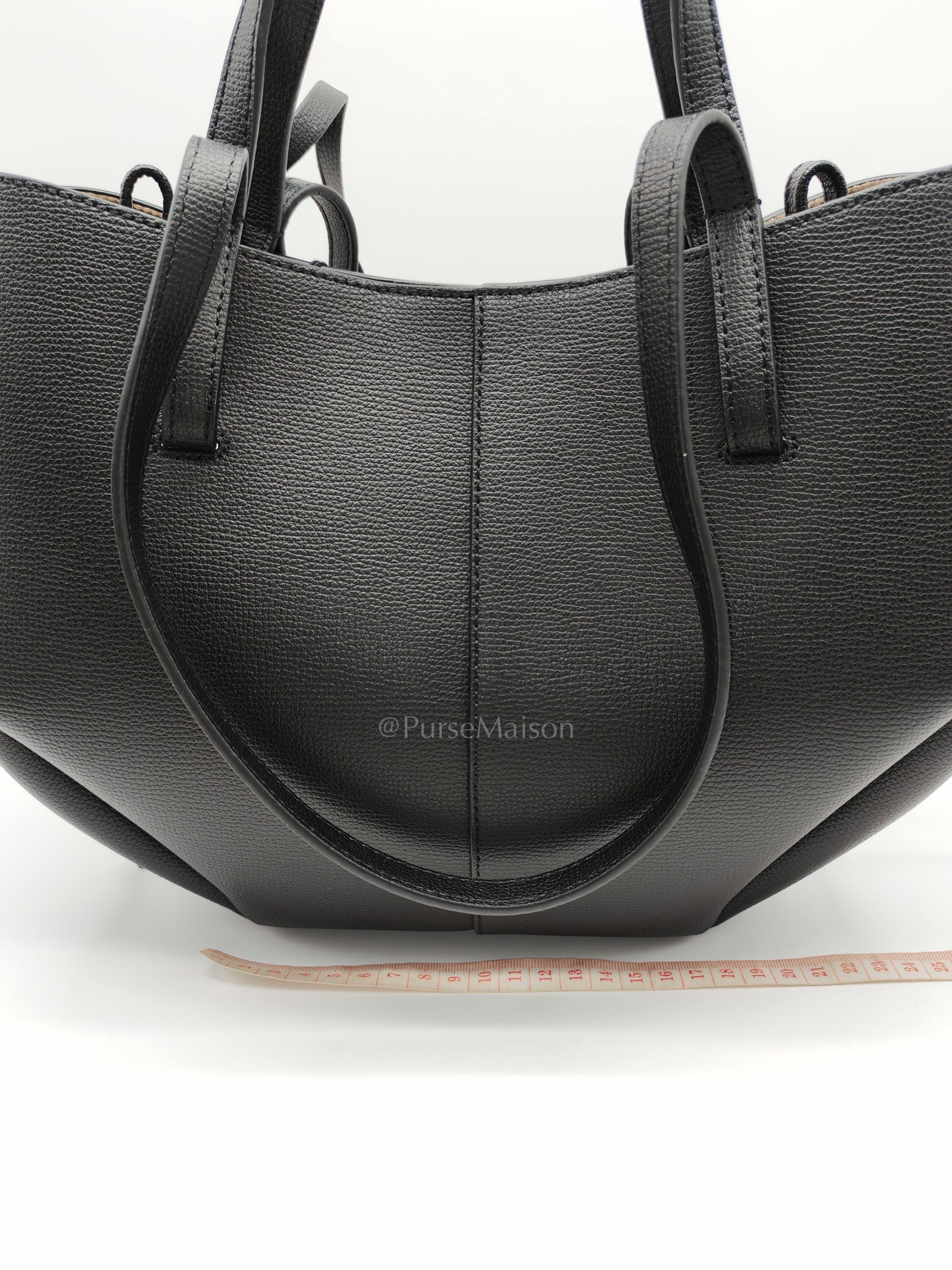 Polene Mini Cyme Black Graine Leather | Purse Maison Luxury Bags Shop