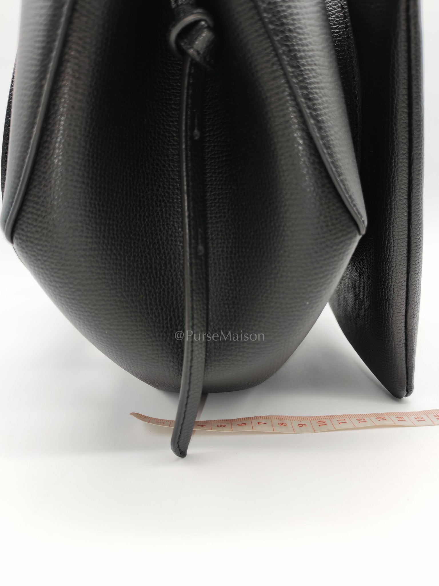 Polene Mini Cyme Black Graine Leather | Purse Maison Luxury Bags Shop