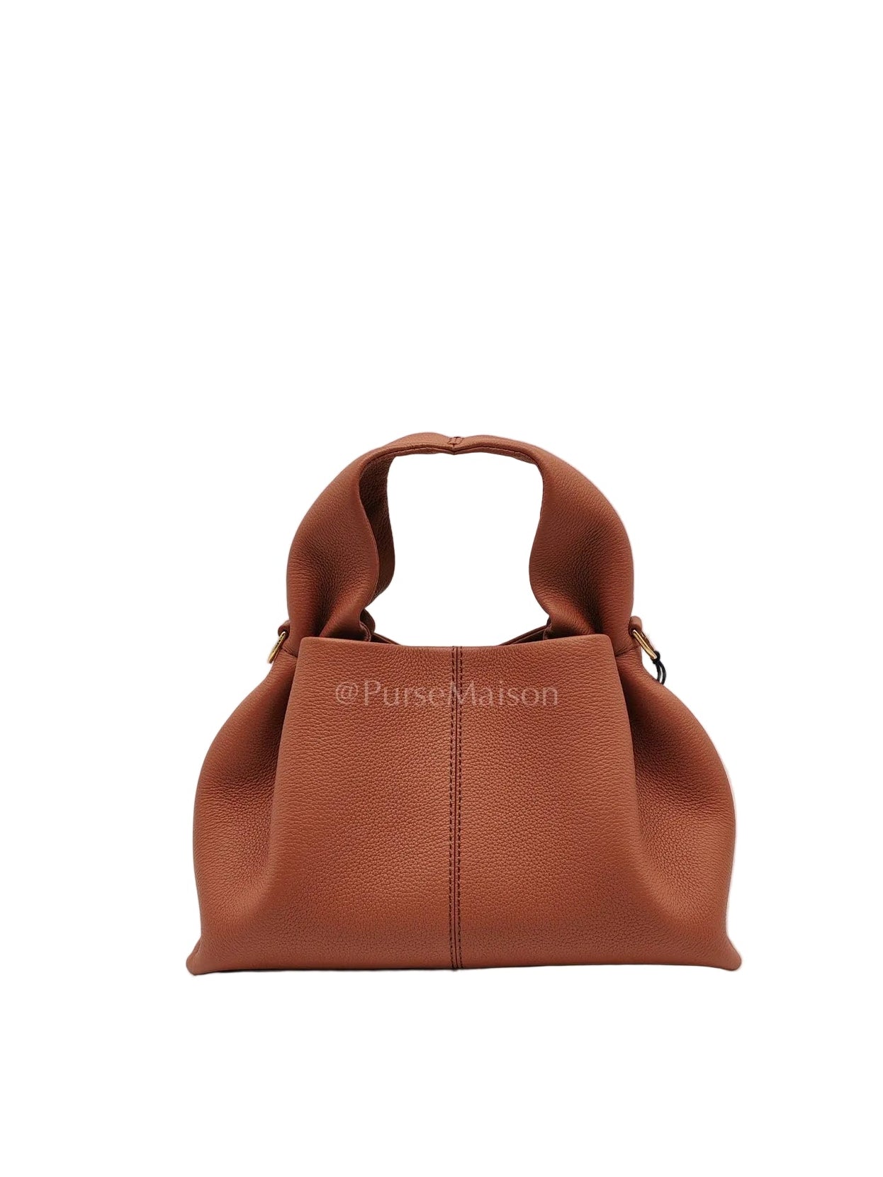 Polene Neuf Mini in Terracota Graine Leather | Purse Maison Luxury Bags Shop