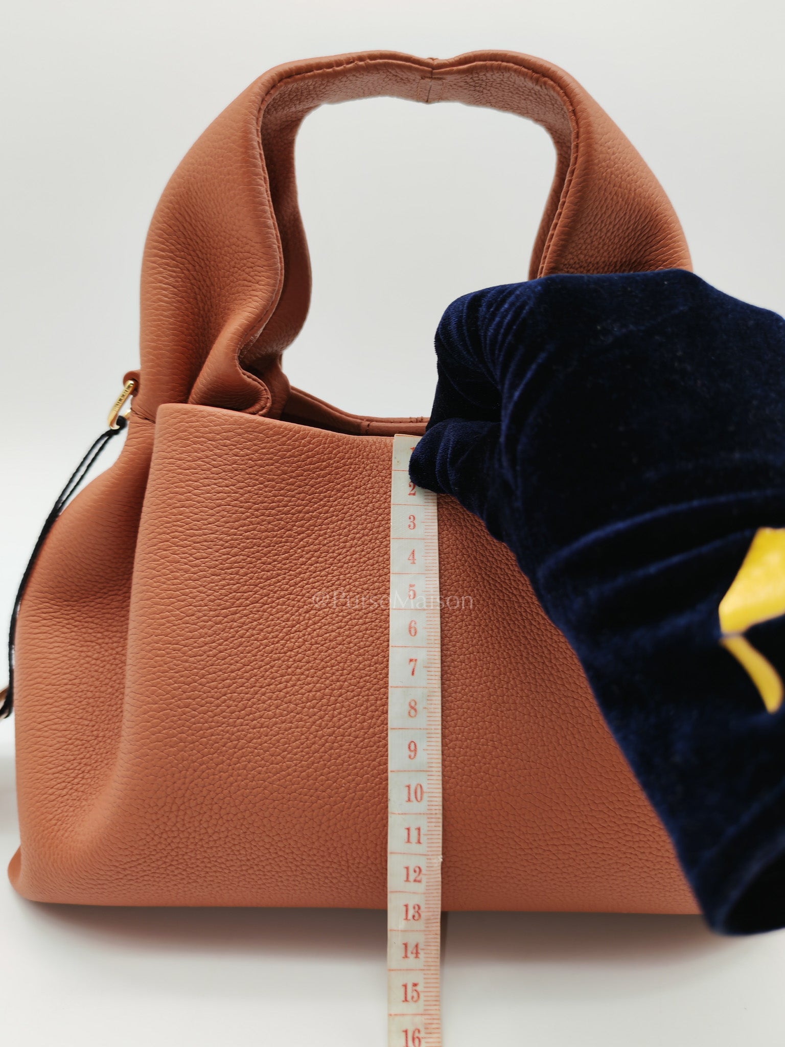 Polene Neuf Mini in Terracota Graine Leather | Purse Maison Luxury Bags Shop