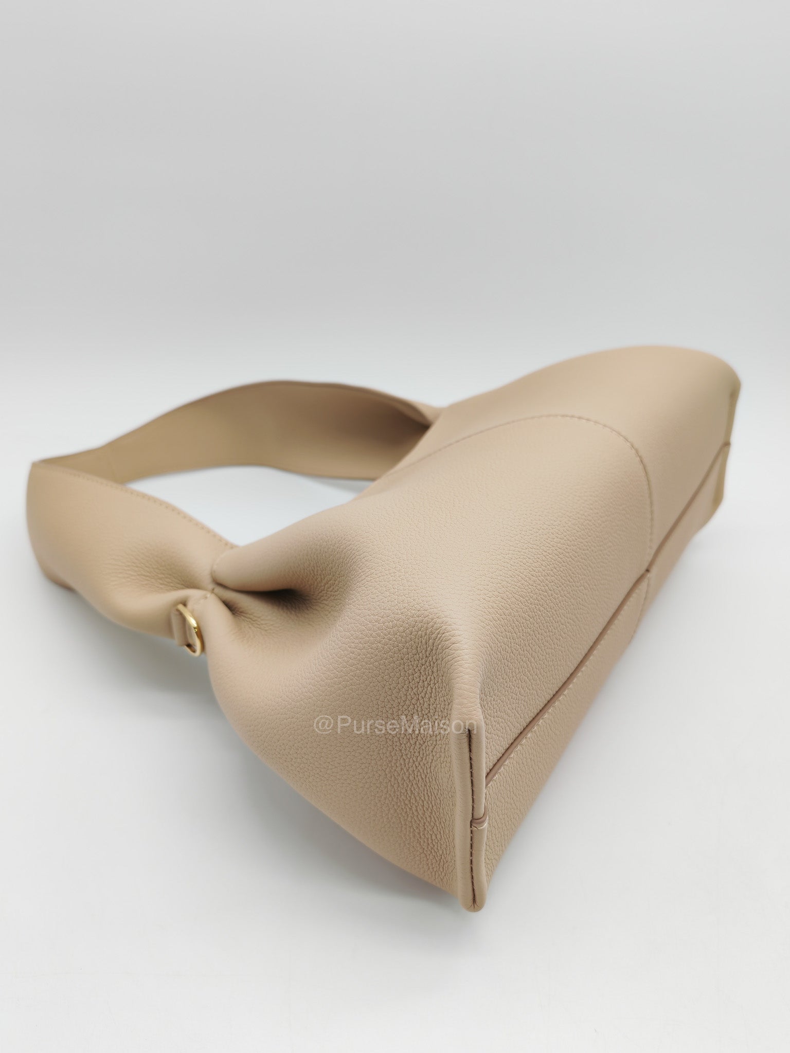 Polene Neuf East-West in Sand Graine leather | Purse Maison Luxury Bags Shop