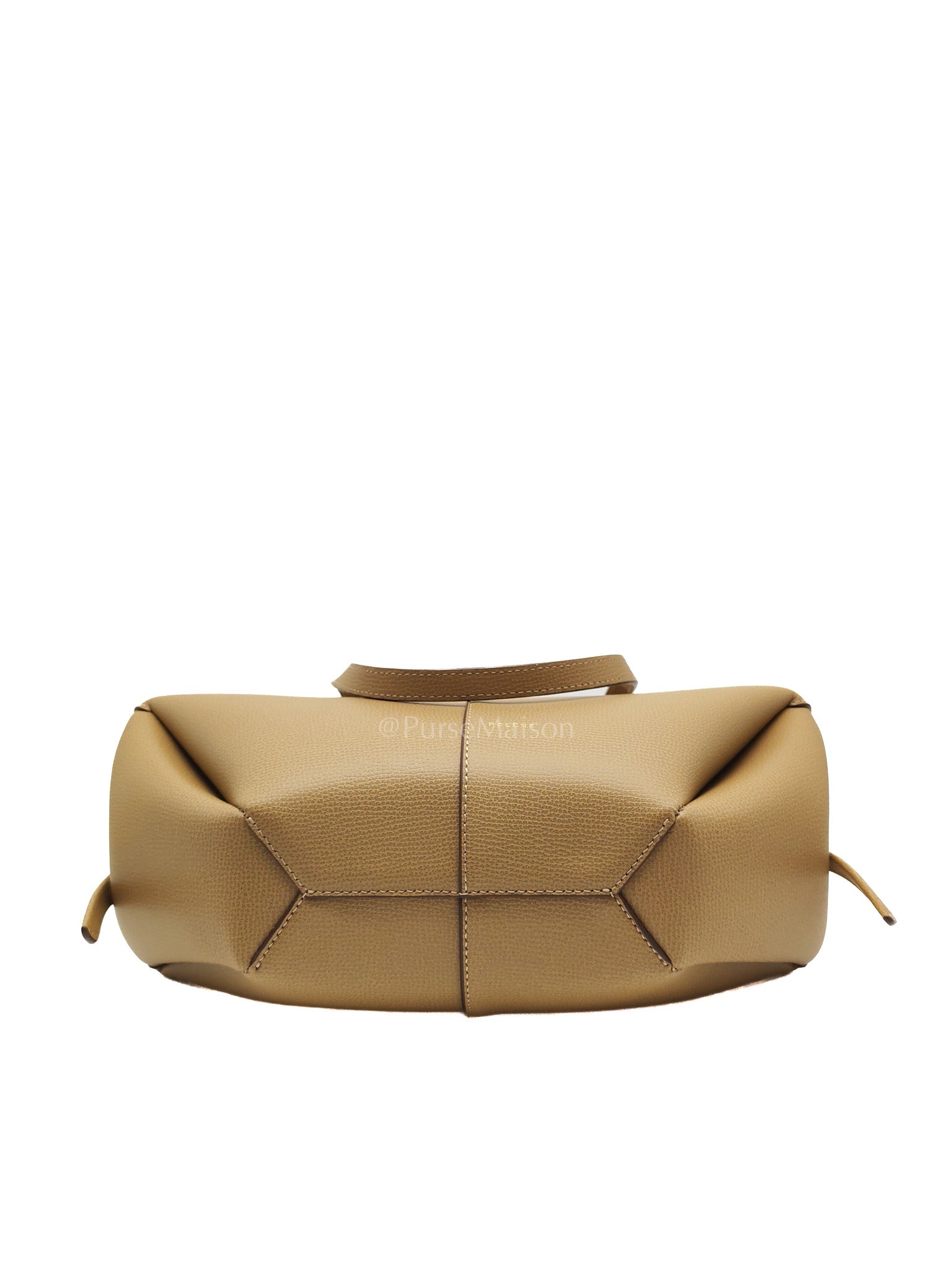 Polene Mini Cyme in Olive Green Graine Leather | Purse Maison Luxury Bags Shop