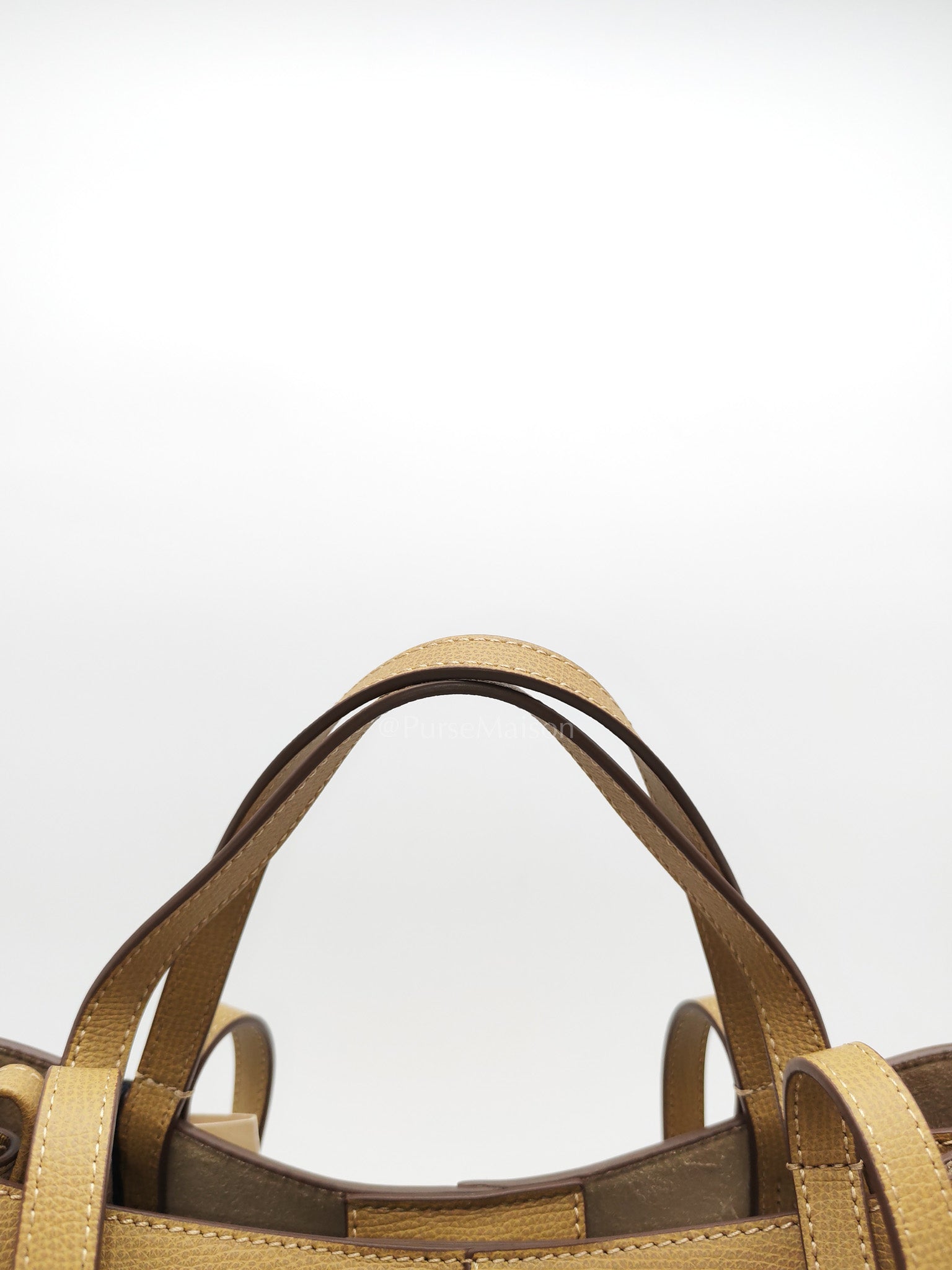 Polene Mini Cyme in Olive Green Graine Leather | Purse Maison Luxury Bags Shop