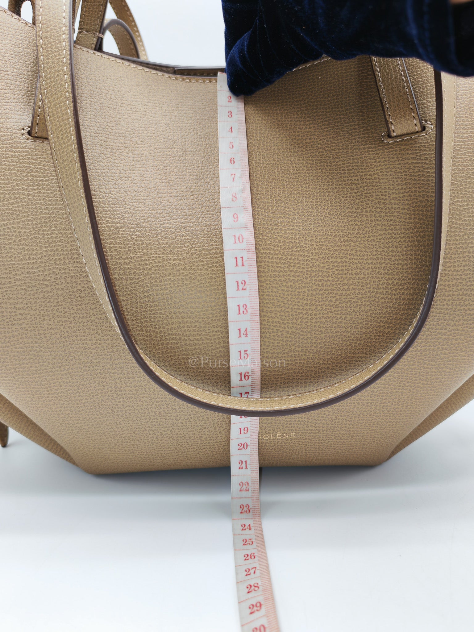 Polene Mini Cyme in Olive Green Graine Leather | Purse Maison Luxury Bags Shop