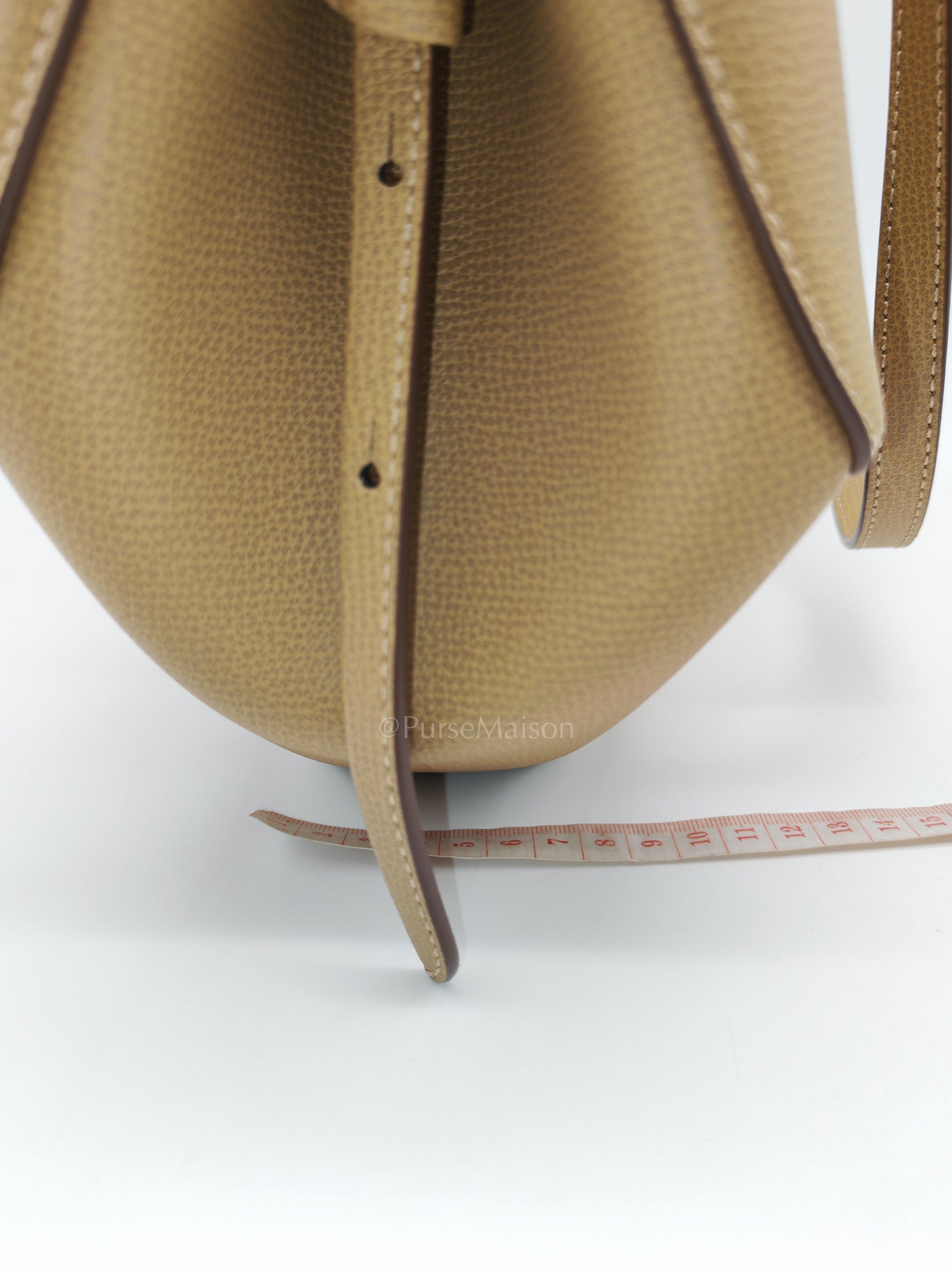 Polene Mini Cyme in Olive Green Graine Leather | Purse Maison Luxury Bags Shop