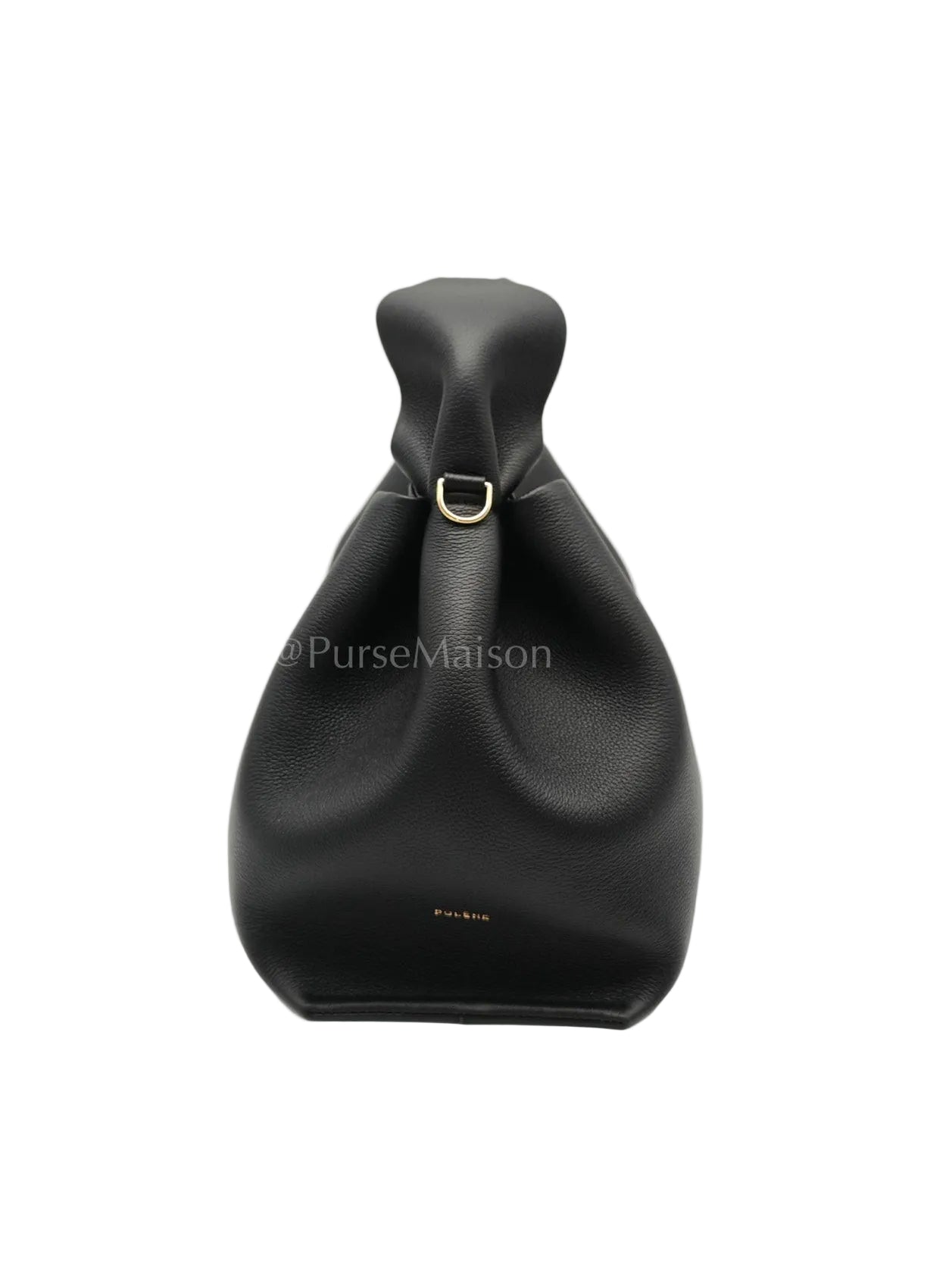 Neuf in Black Graine Leather Shoulder Bag