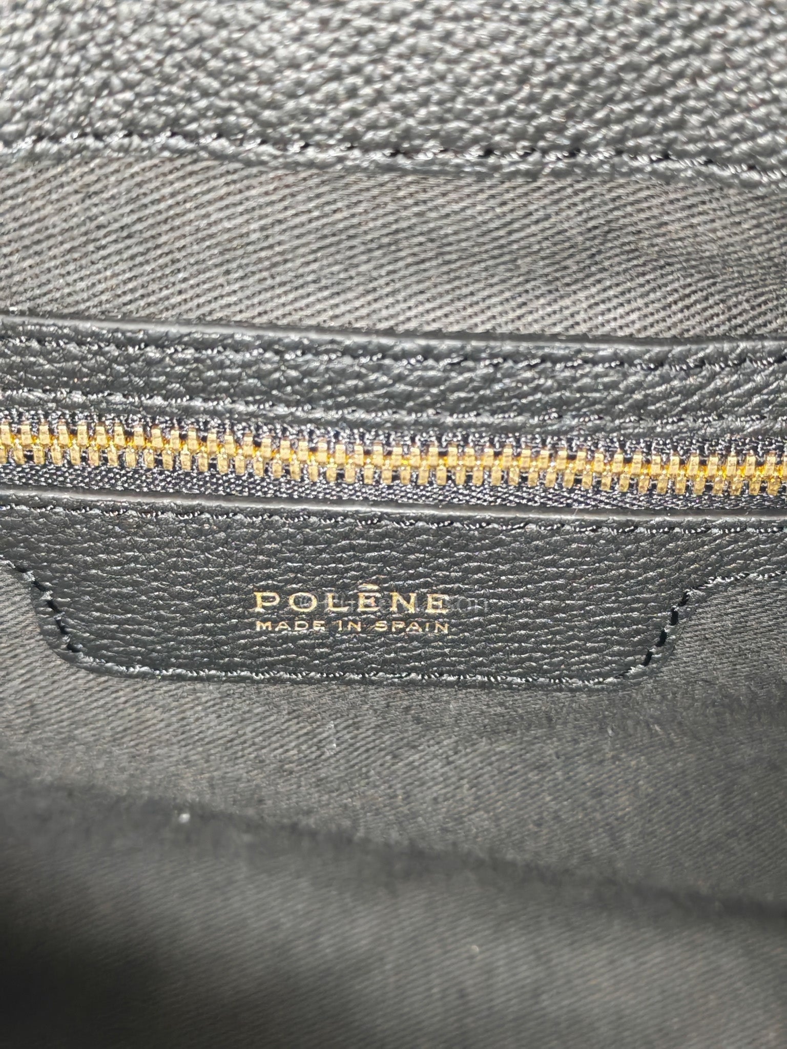 Neuf in Black Graine Leather Shoulder Bag