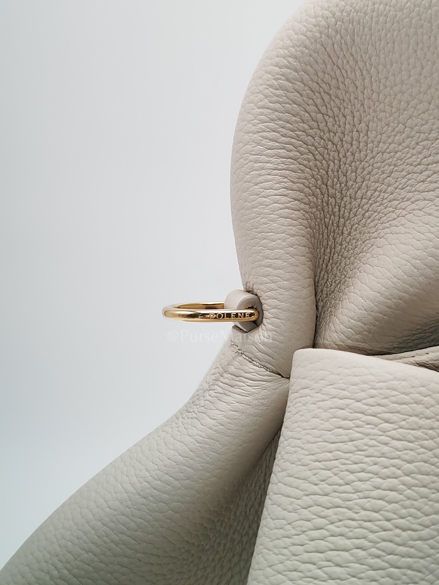 Neuf in Chalk Graine Leather Shoulder Bag