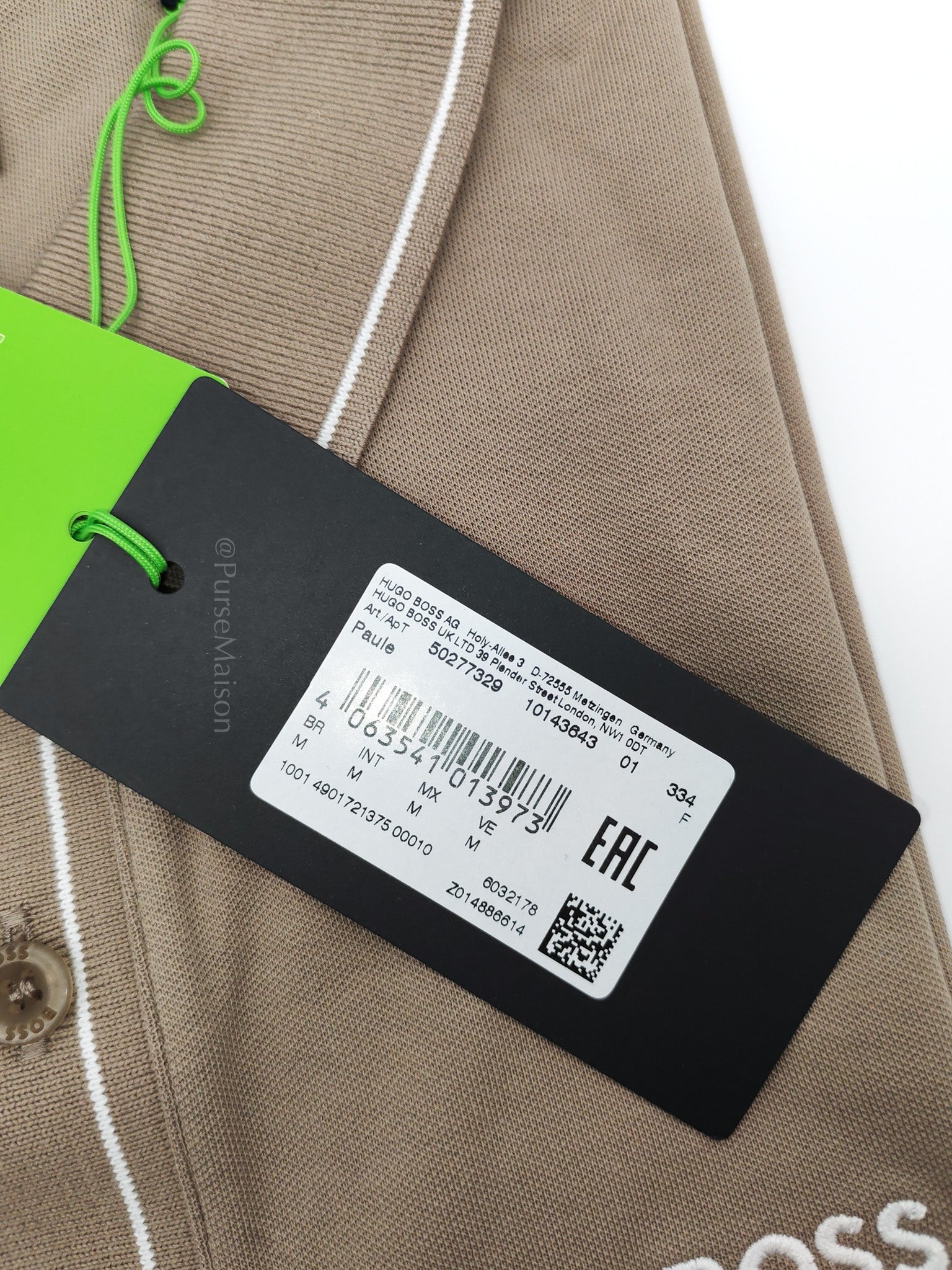 Jersey Polo Shirt in Khaki for Men Size M
