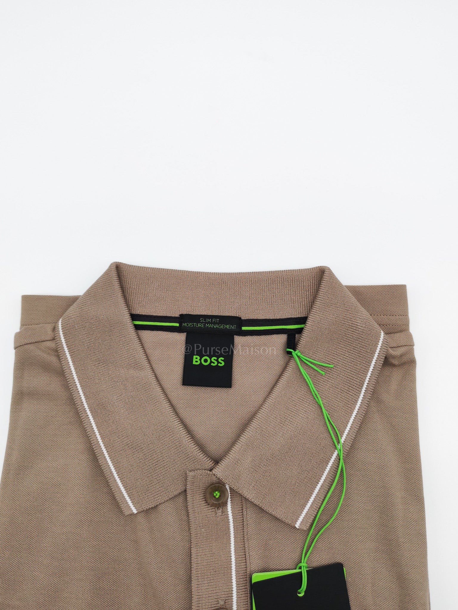 Jersey Polo Shirt in Khaki for Men Size M