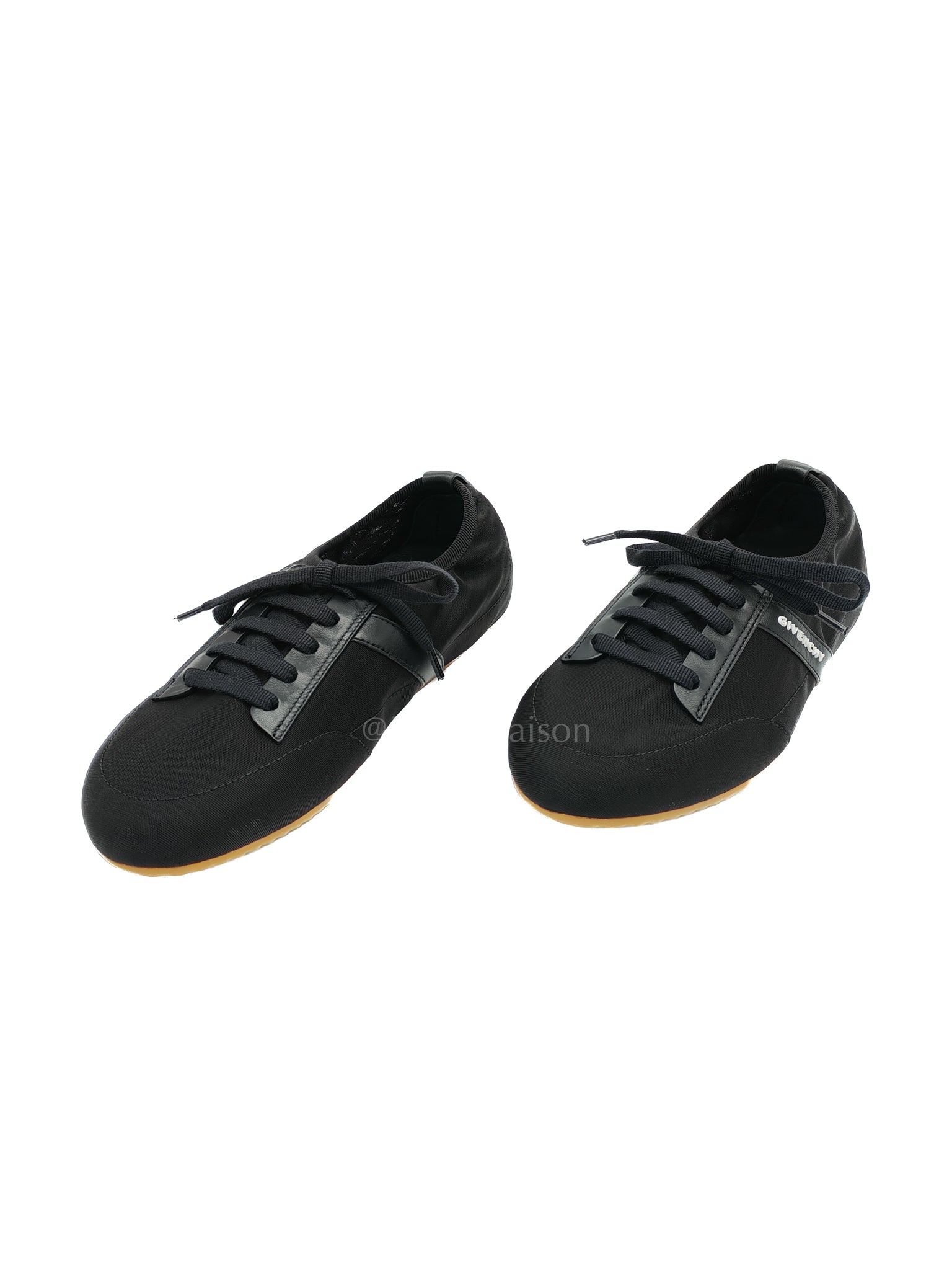 Polyamide Low Top Canvas Sneakers Black 37EU (23cm) | Purse Maison Luxury Bags Shop