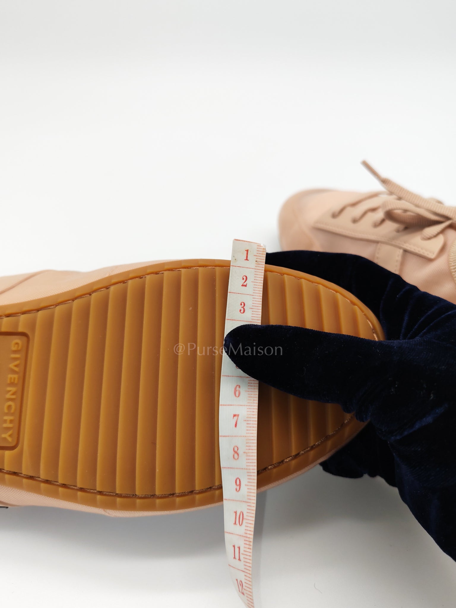 Polyamide Low Top Canvas Sneakers Pink 38.5EU (24cm) | Purse Maison Luxury Bags Shop