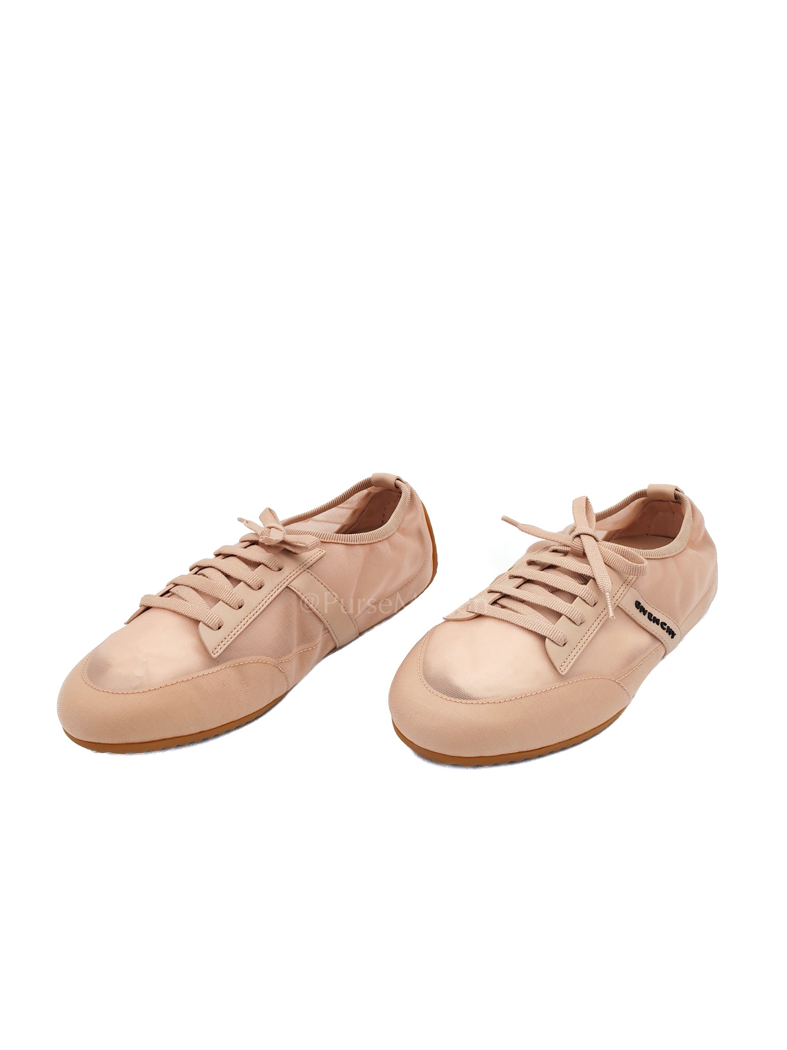 Polyamide Low Top Canvas Sneakers Pink 38.5EU (24cm) | Purse Maison Luxury Bags Shop