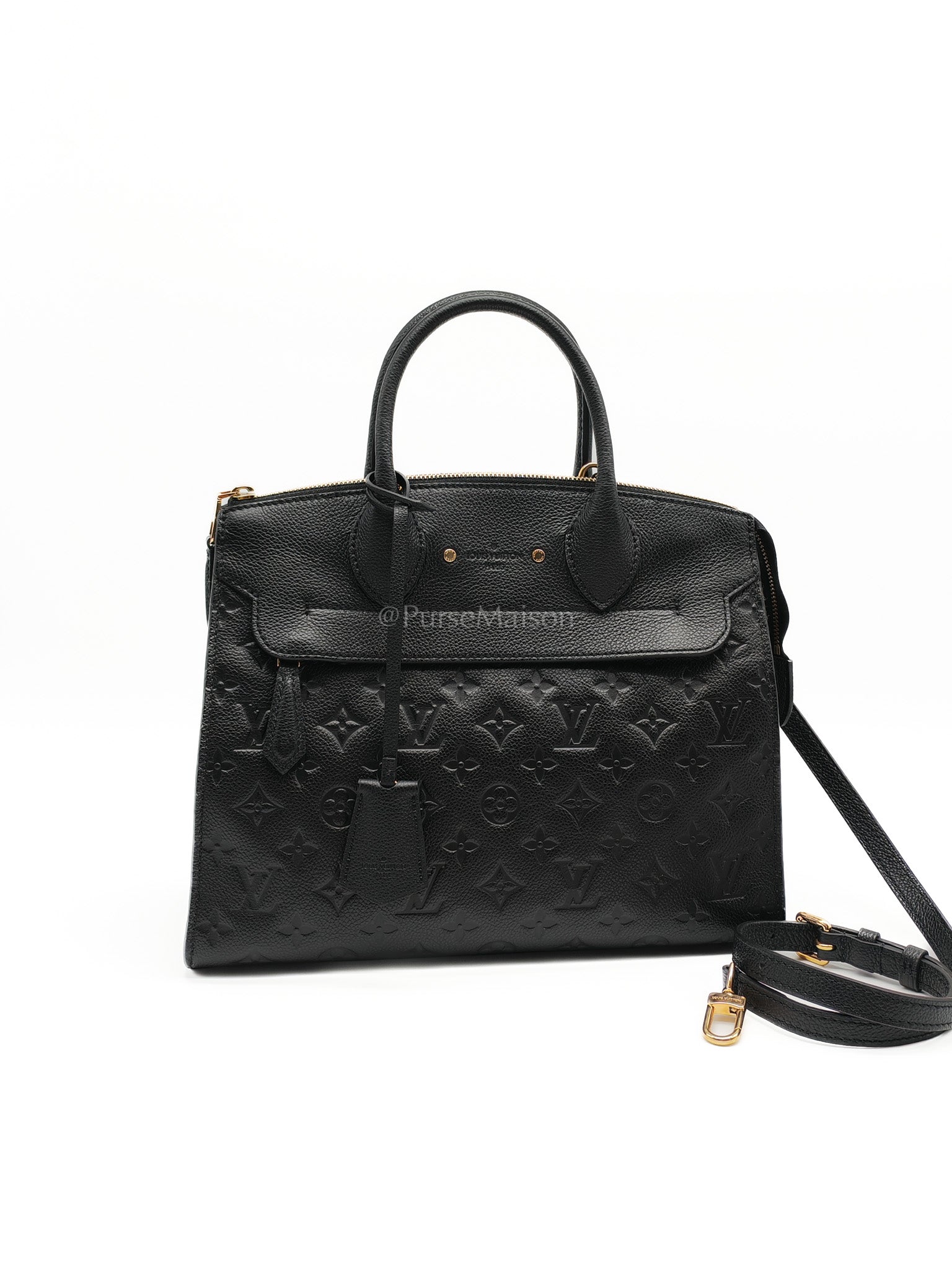 Pont Neuf Monogram MM Empreinte Leather Crossbody Bag (Date Code: CA0146) | Purse Maison Luxury Bags Shop