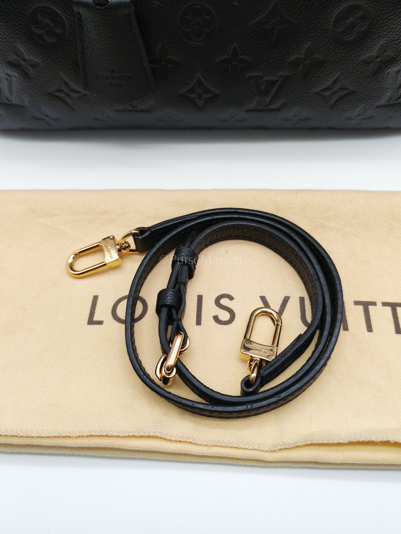 Pont Neuf Monogram MM Empreinte Leather Crossbody Bag (Date Code: CA0146) | Purse Maison Luxury Bags Shop