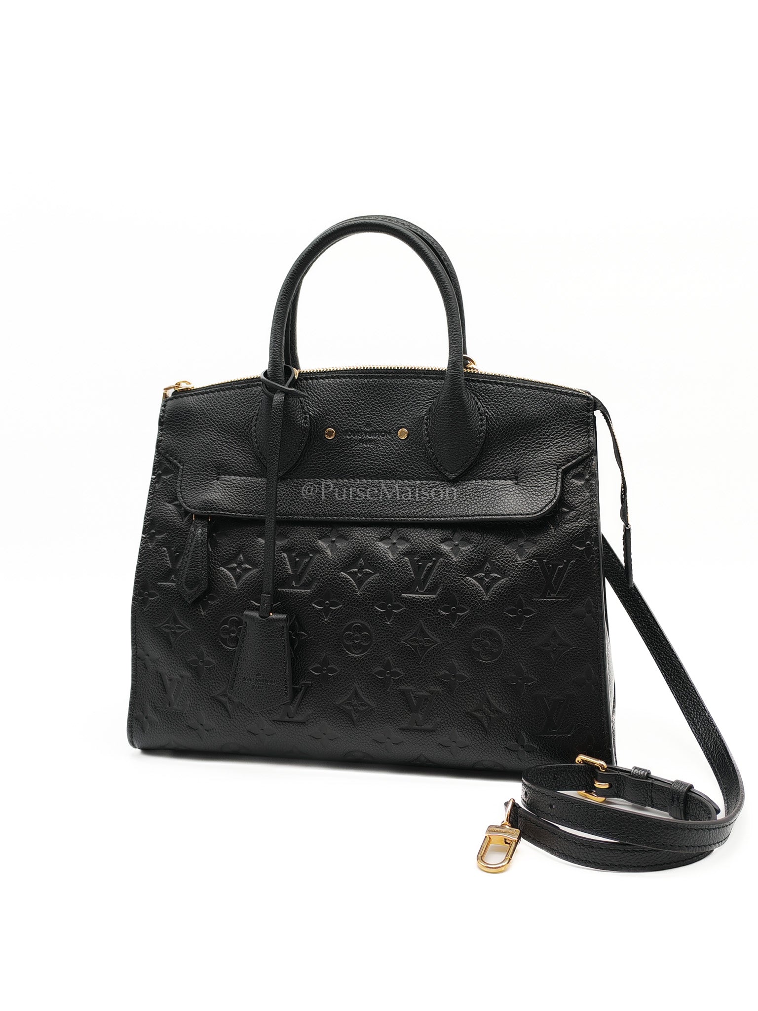 Pont Neuf Monogram MM Empreinte Leather Crossbody Bag (Date Code: CA0146) | Purse Maison Luxury Bags Shop