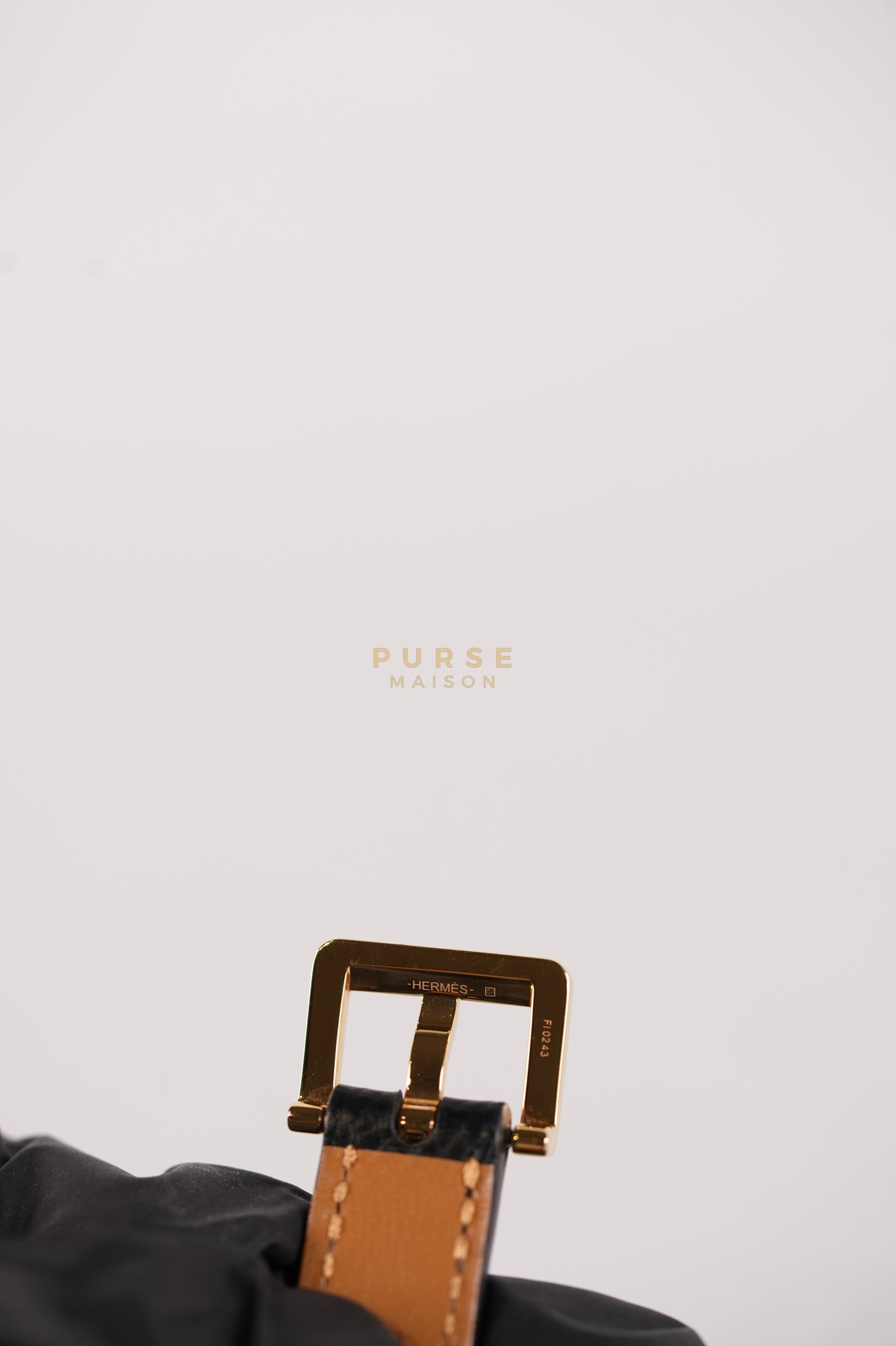 Pop H 15 Belt in Nior/Gold Epsom Leather Size 80 Stamp B(2023) | Purse Maison Luxury Bags Shop