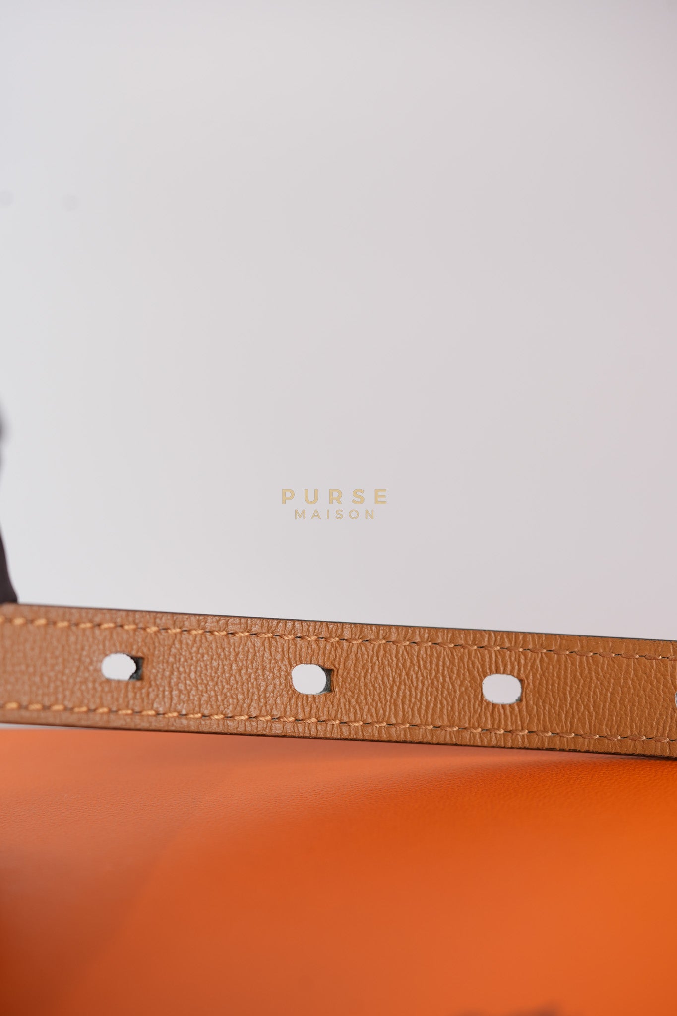 Pop H 15 Belt in Nior/Gold Epsom Leather Size 80 Stamp B(2023) | Purse Maison Luxury Bags Shop