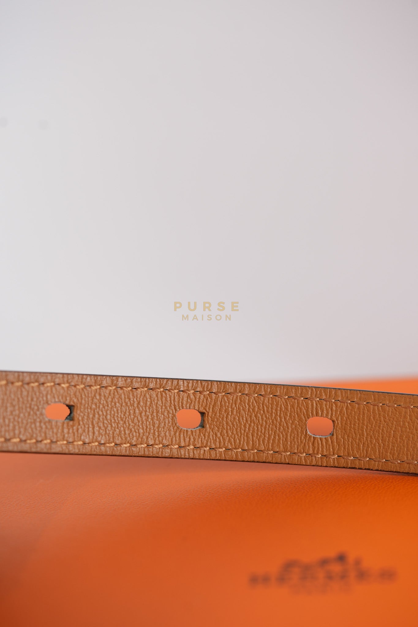 Pop H 15 Belt in Nior/Gold Epsom Leather Size 80 Stamp B(2023) | Purse Maison Luxury Bags Shop