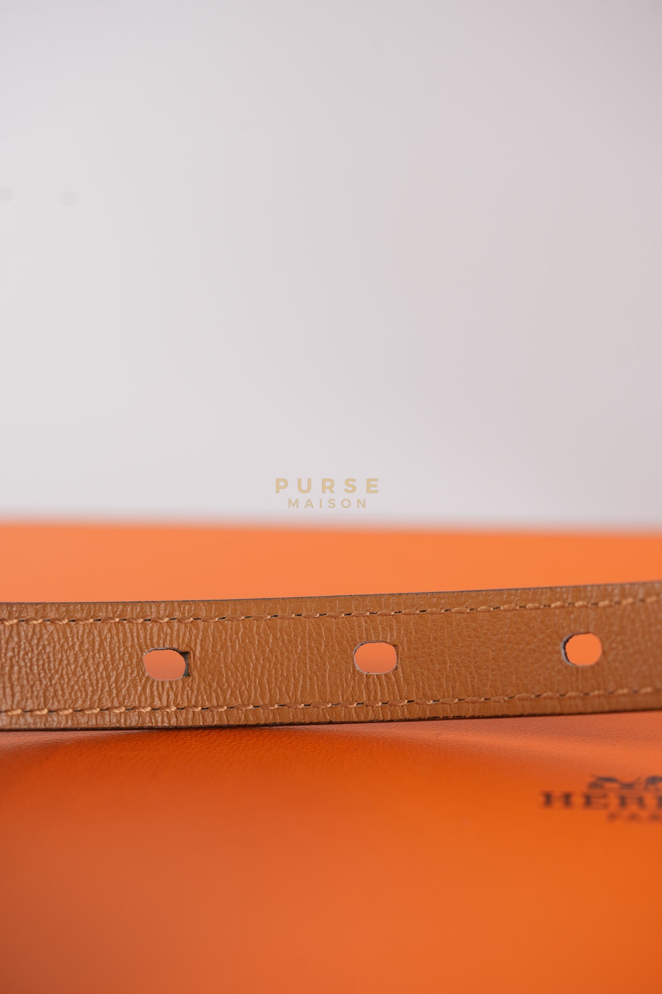 Pop H 15 Belt in Nior/Gold Epsom Leather Size 80 Stamp B(2023) | Purse Maison Luxury Bags Shop