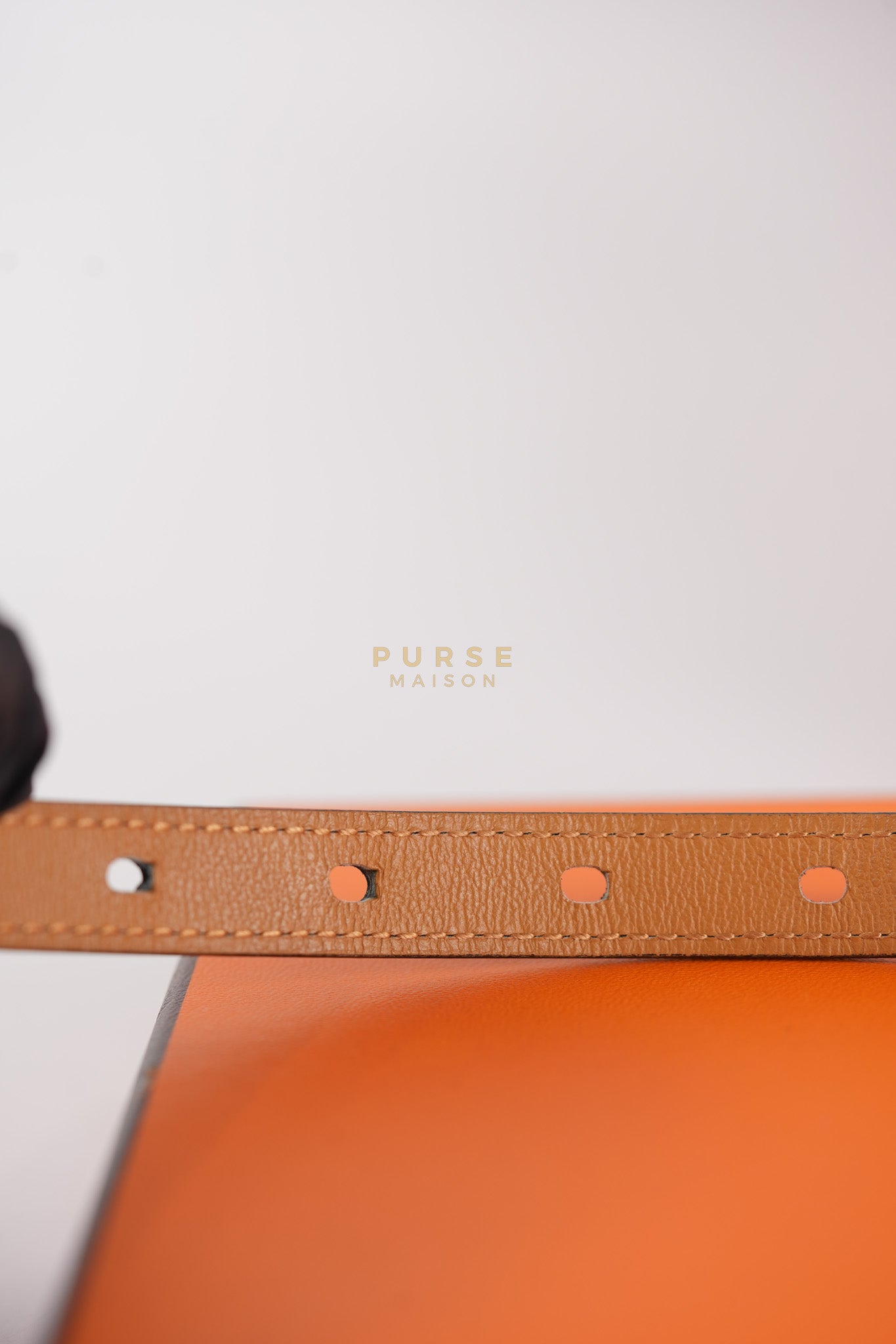 Pop H 15 Belt in Nior/Gold Epsom Leather Size 80 Stamp B(2023) | Purse Maison Luxury Bags Shop