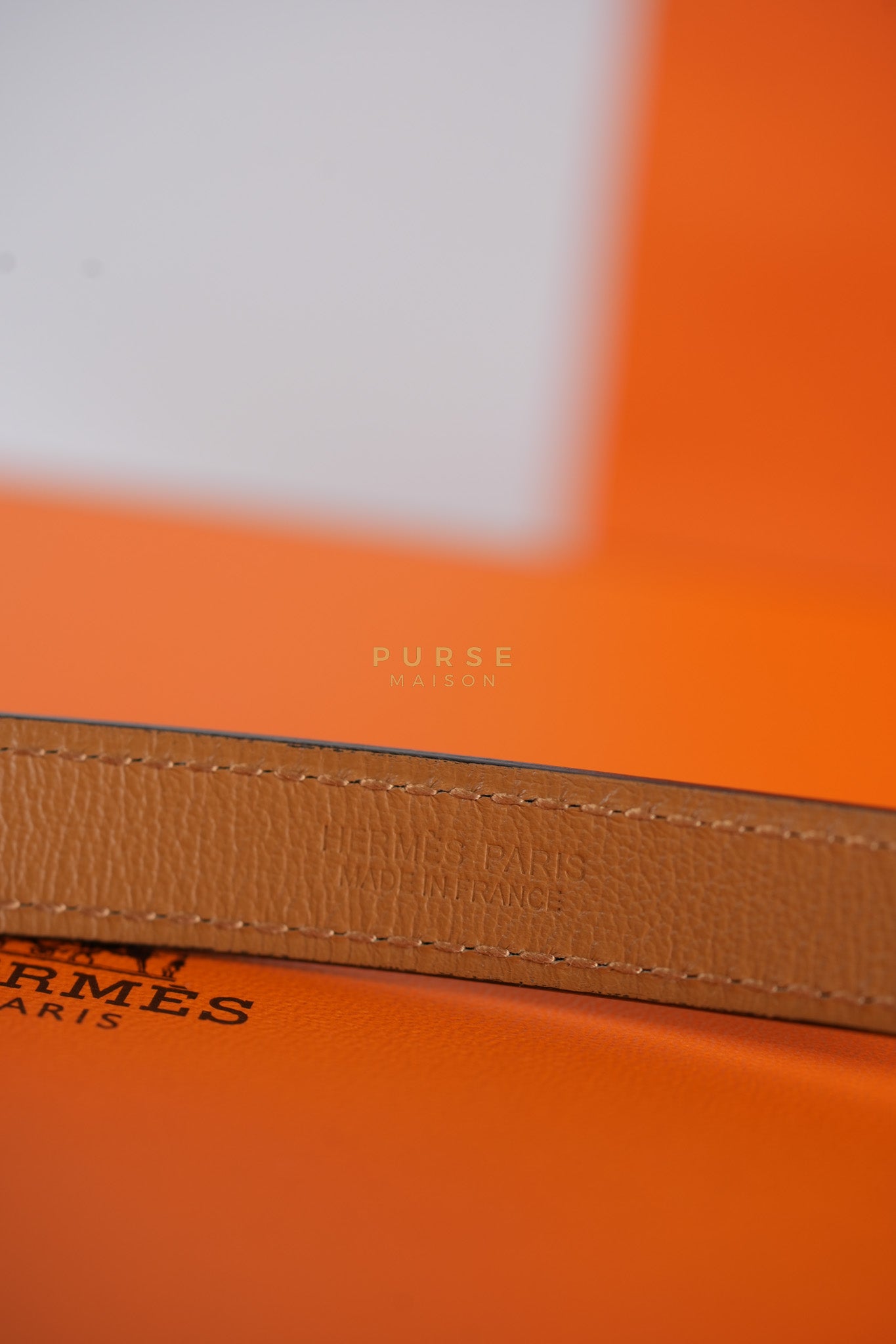 Pop H 15 Belt in Nior/Gold Epsom Leather Size 80 Stamp B(2023) | Purse Maison Luxury Bags Shop