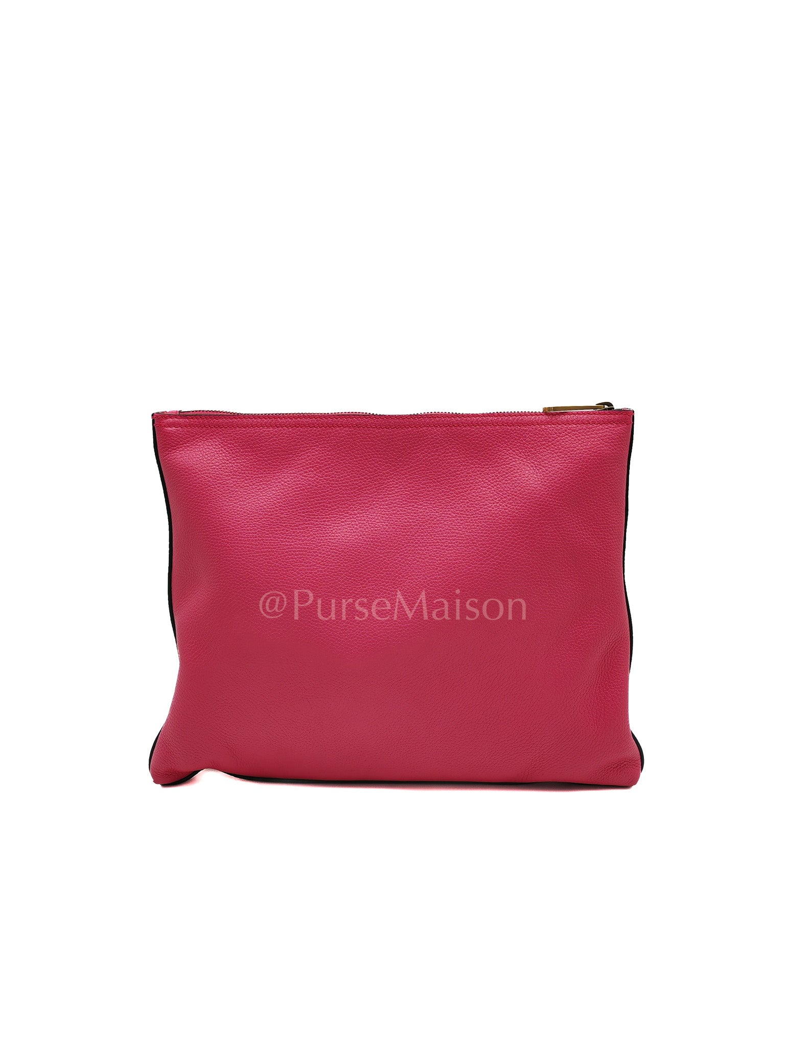 Porfolio Clutch in Pink Gucci Print Prominent Green Logo | Purse Maison Luxury Bags Shop