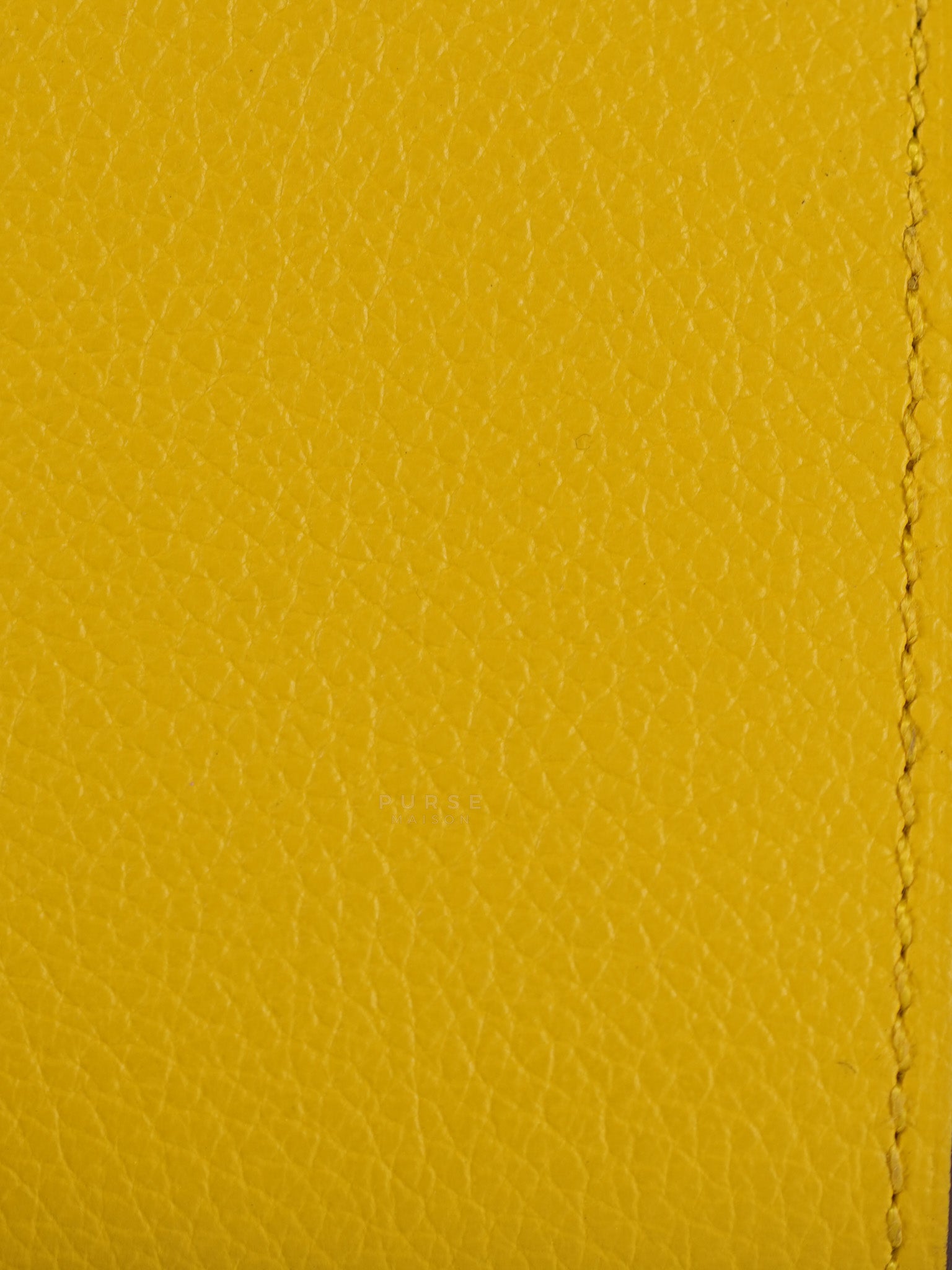 Porte Cartes (Passport Holder) Jaune Evercolor Leather and Palladium Hardware Stamp B (2023) | Purse Maison Luxury Bags Shop