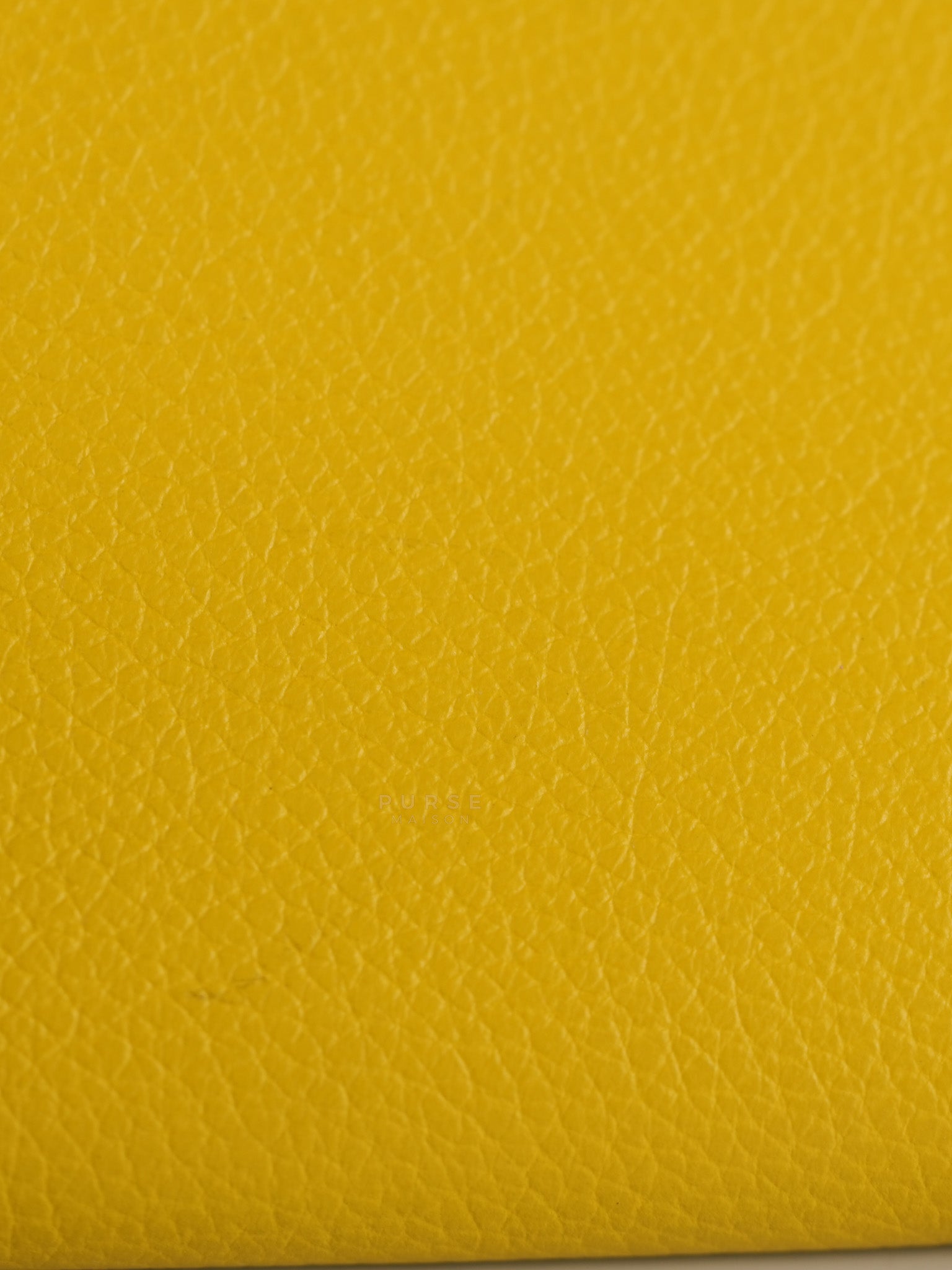 Porte Cartes (Passport Holder) Jaune Evercolor Leather and Palladium Hardware Stamp B (2023) | Purse Maison Luxury Bags Shop