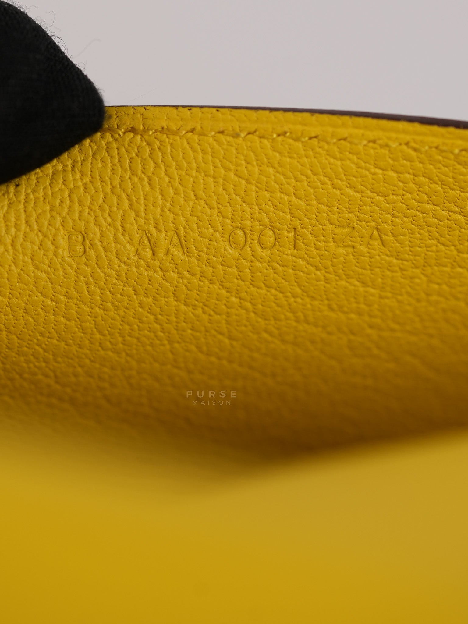 Porte Cartes (Passport Holder) Jaune Evercolor Leather and Palladium Hardware Stamp B (2023) | Purse Maison Luxury Bags Shop