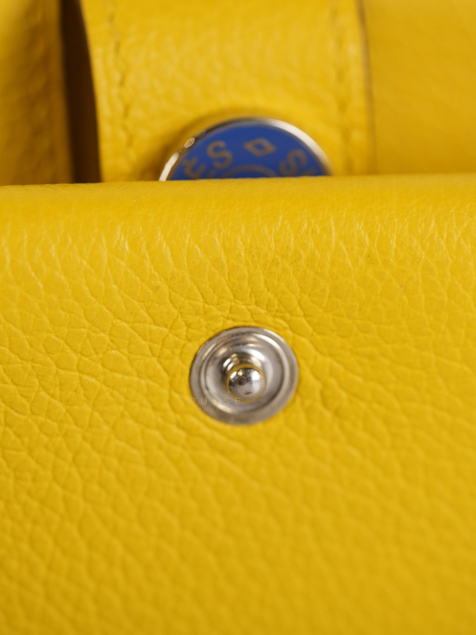 Porte Cartes (Passport Holder) Jaune Evercolor Leather and Palladium Hardware Stamp B (2023) | Purse Maison Luxury Bags Shop