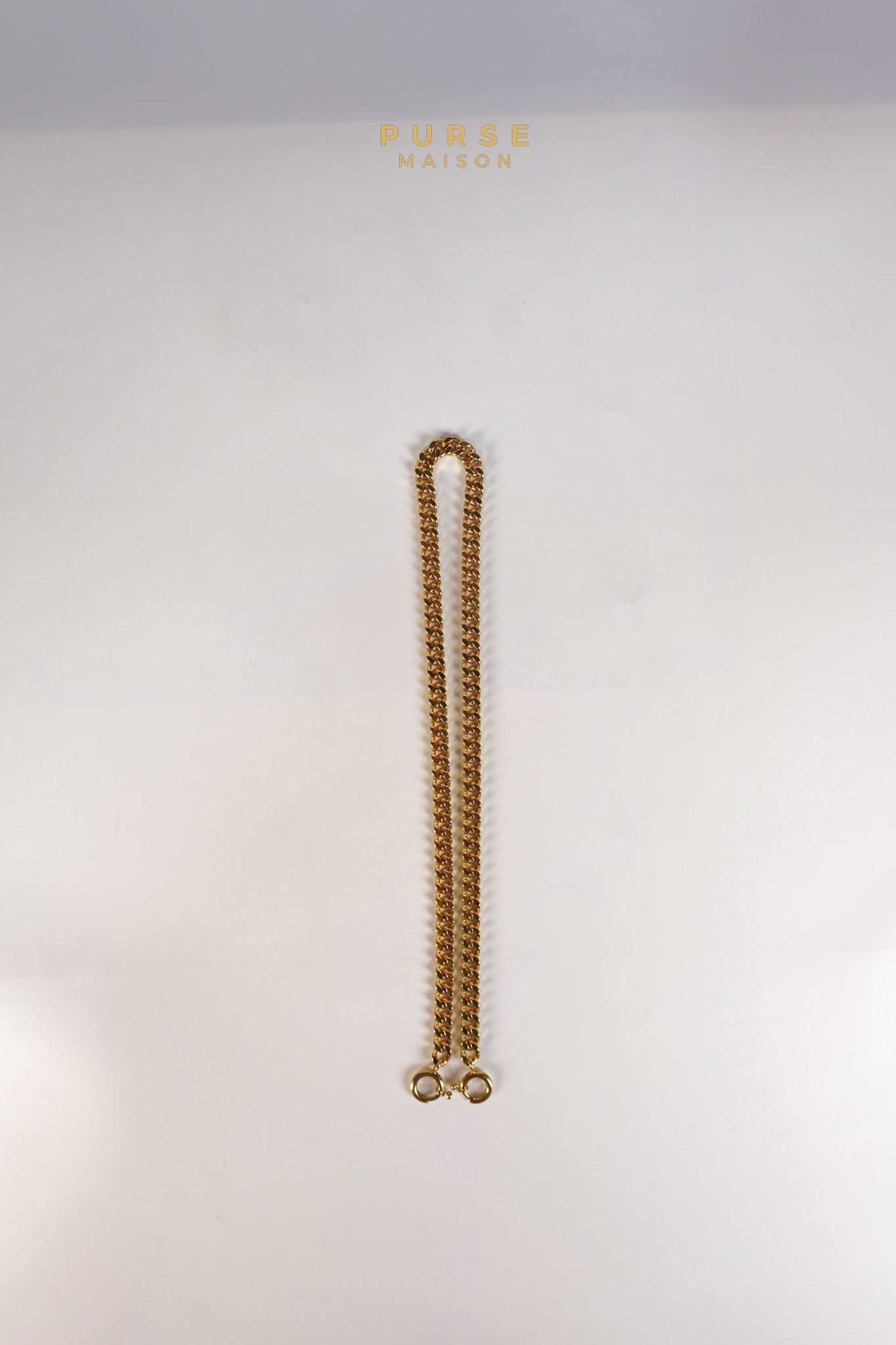 Portefeuille Wallet with Chain in Black Grain De Poudre Leather Gold Hardware | Purse Maison Luxury Bags Shop