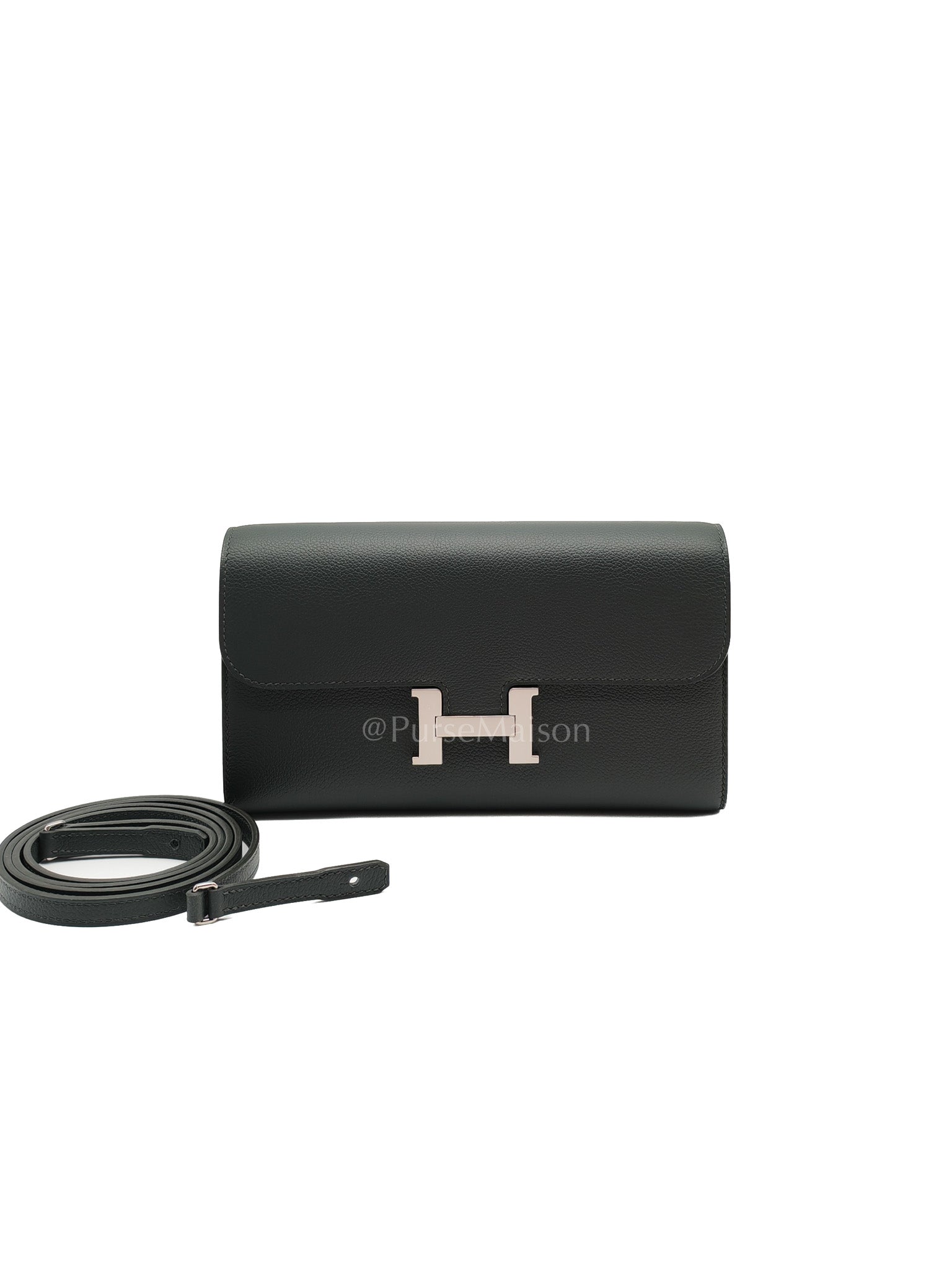 Constance To Go in Vert Mangrove Evercolor Leather Palladium Hadware Stamp K(2025)