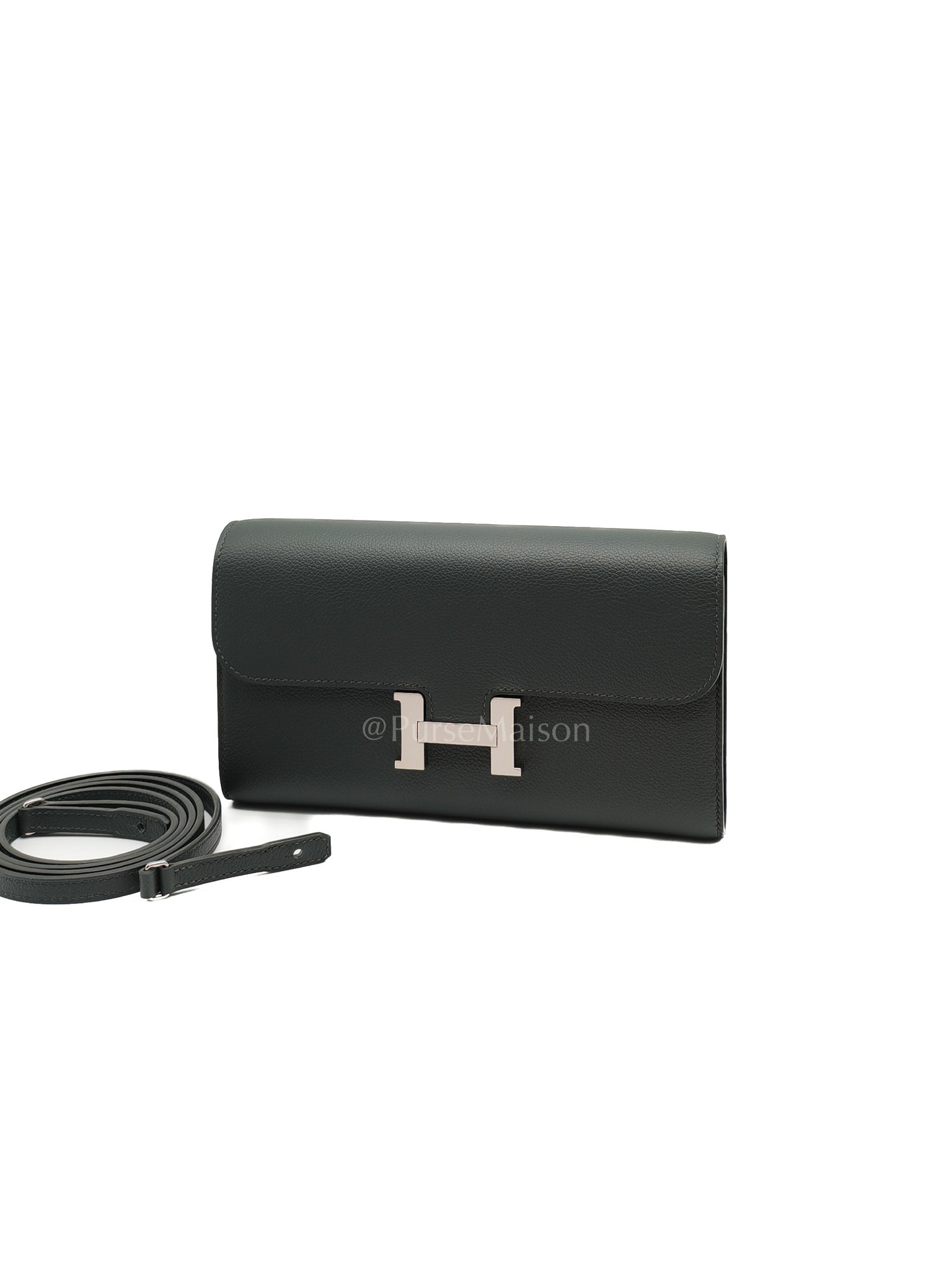 Constance To Go in Vert Mangrove Evercolor Leather Palladium Hadware Stamp K(2025)