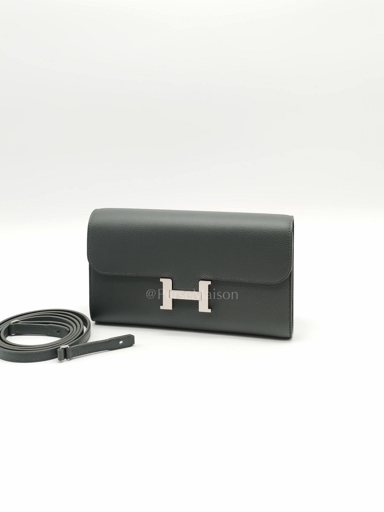 Constance To Go in Vert Mangrove Evercolor Leather Palladium Hadware Stamp K(2025)