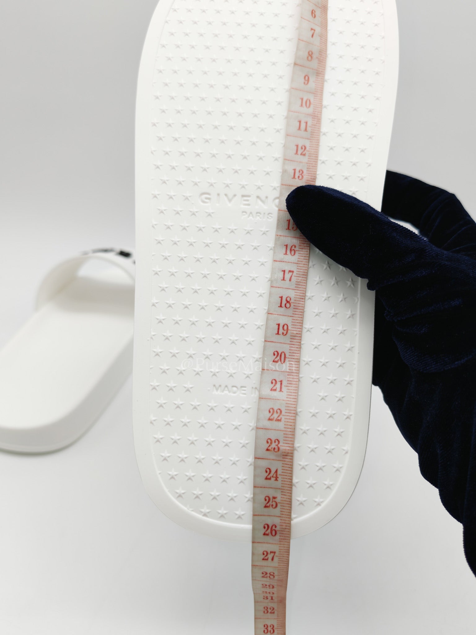 White Rubber Pool Slides 39 EU (25.5 cm)
