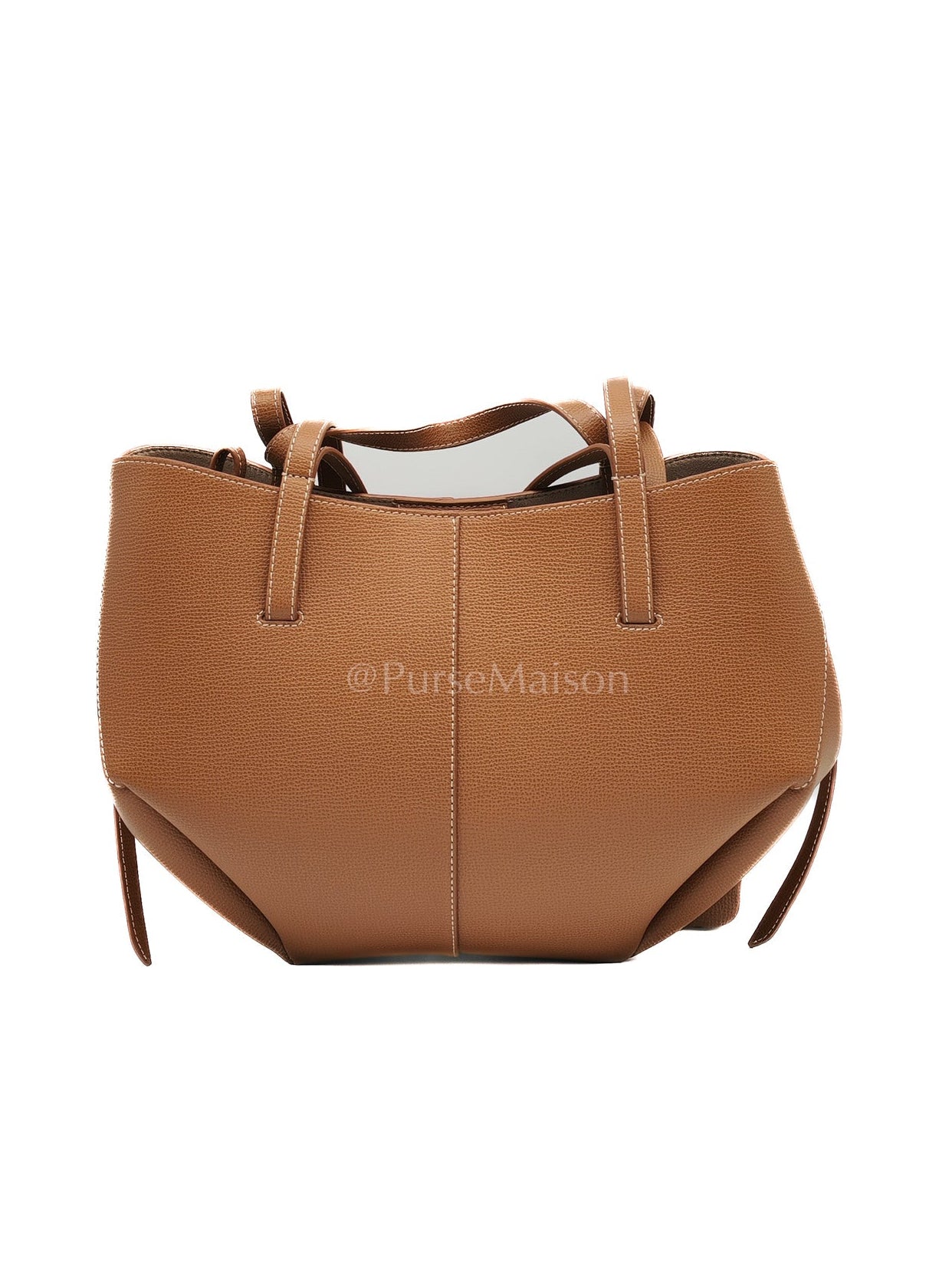 Cyme Mini in Camel Graine Leather Tote Bag