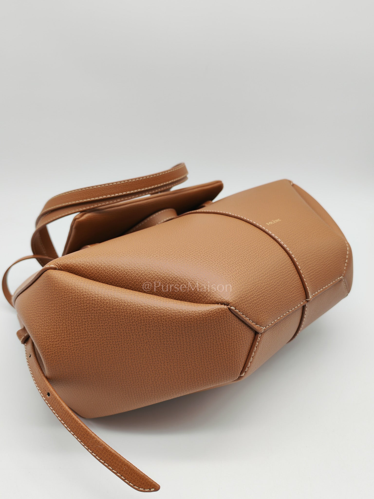 Cyme Mini in Camel Graine Leather Tote Bag