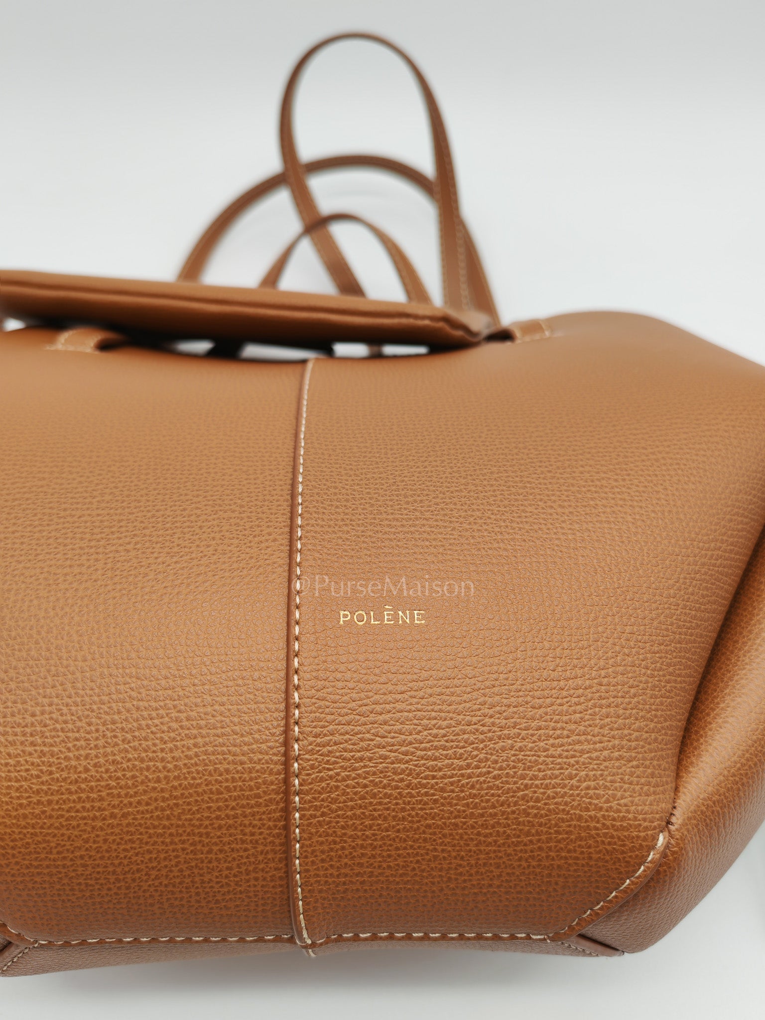 Cyme Mini in Camel Graine Leather Tote Bag