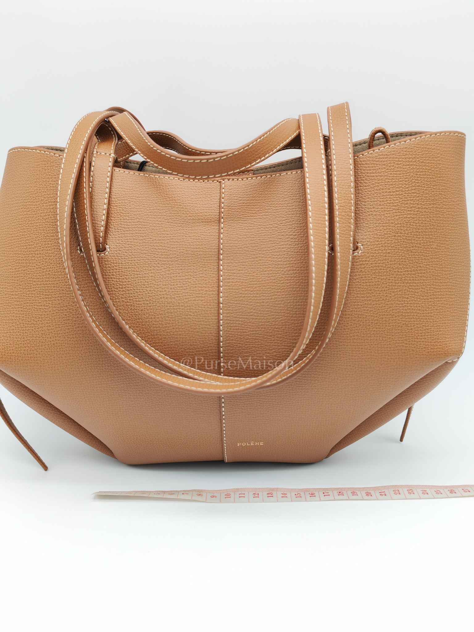 Cyme Mini in Camel Graine Leather Tote Bag