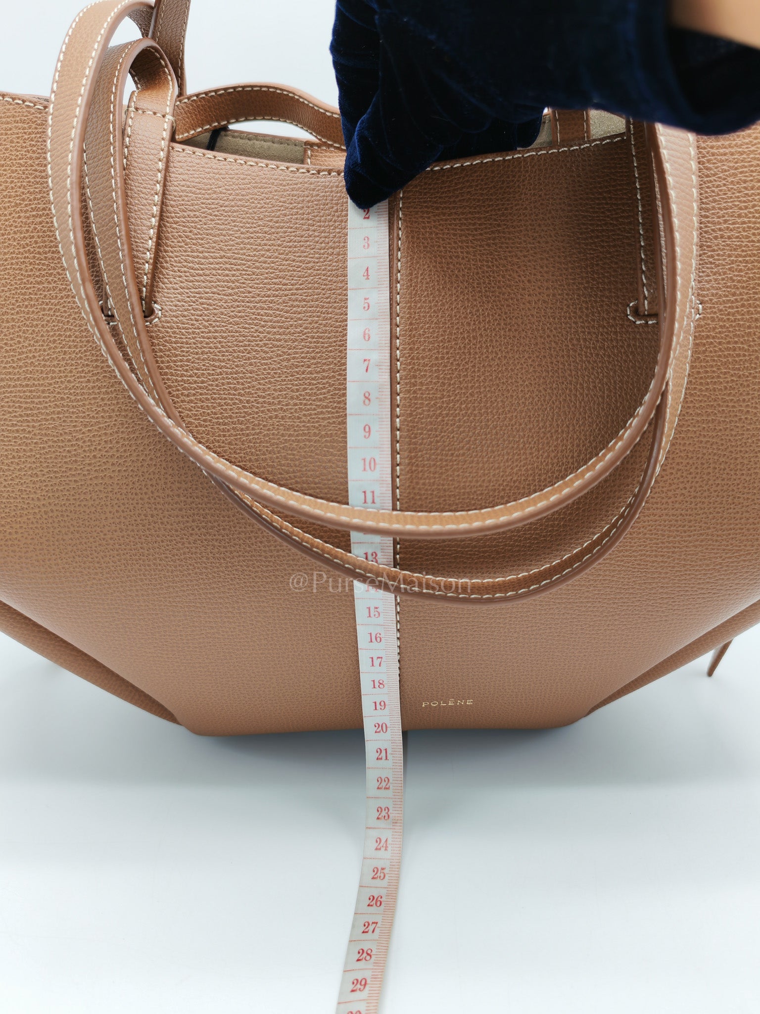 Cyme Mini in Camel Graine Leather Tote Bag