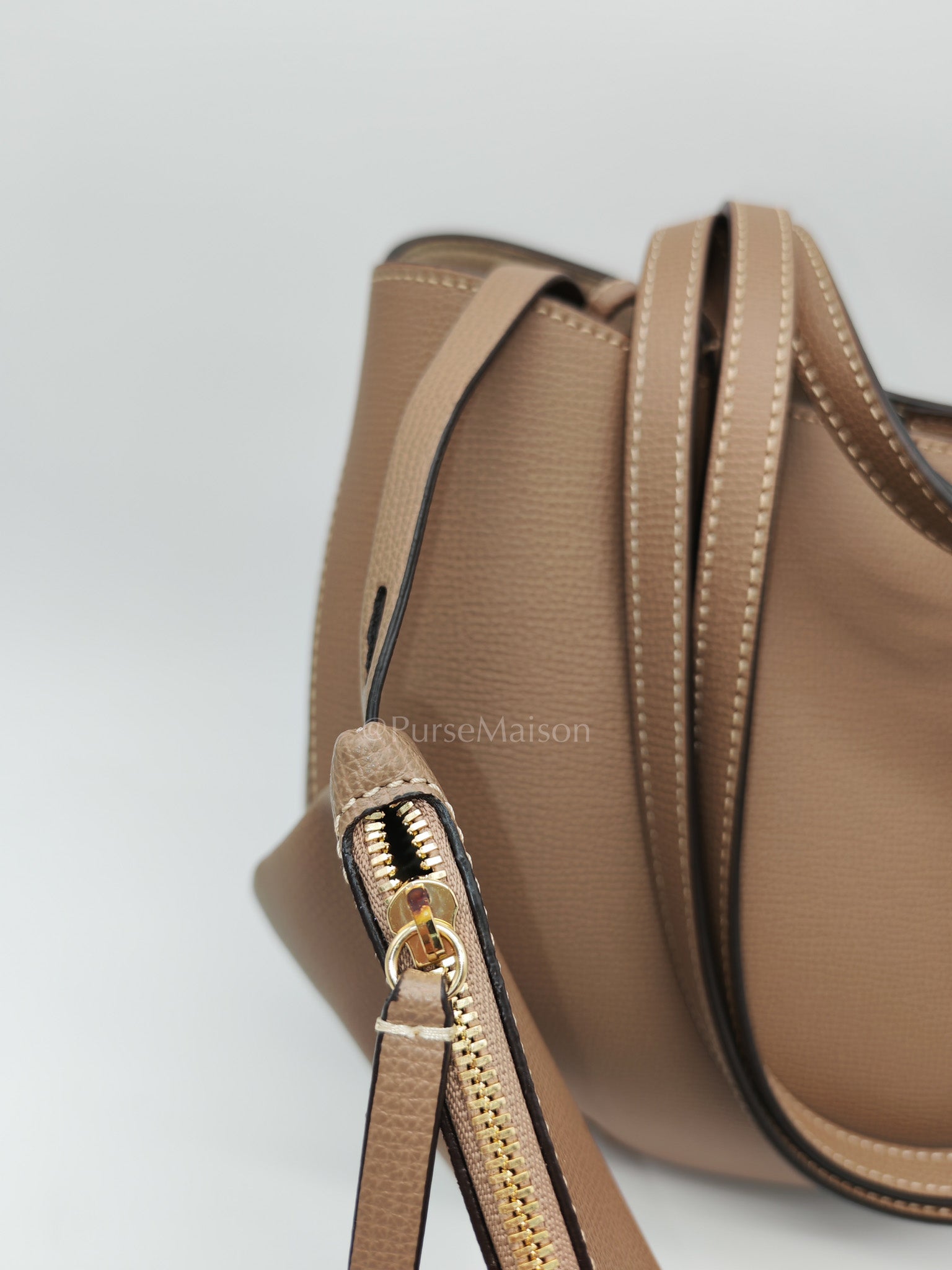 Cyme Mini in Root Graine Leather Shoulder Bag