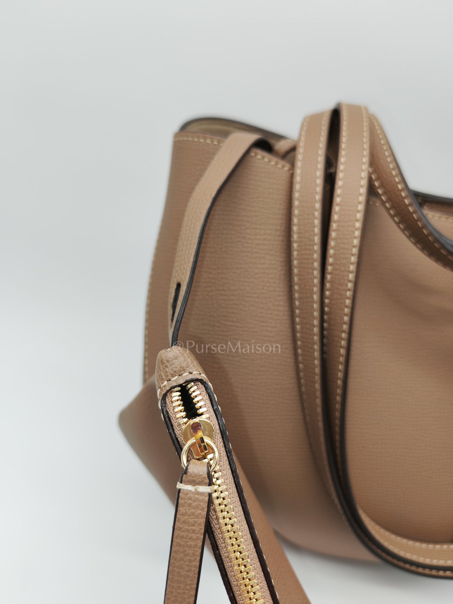 Cyme Mini in Root Graine Leather Shoulder Bag
