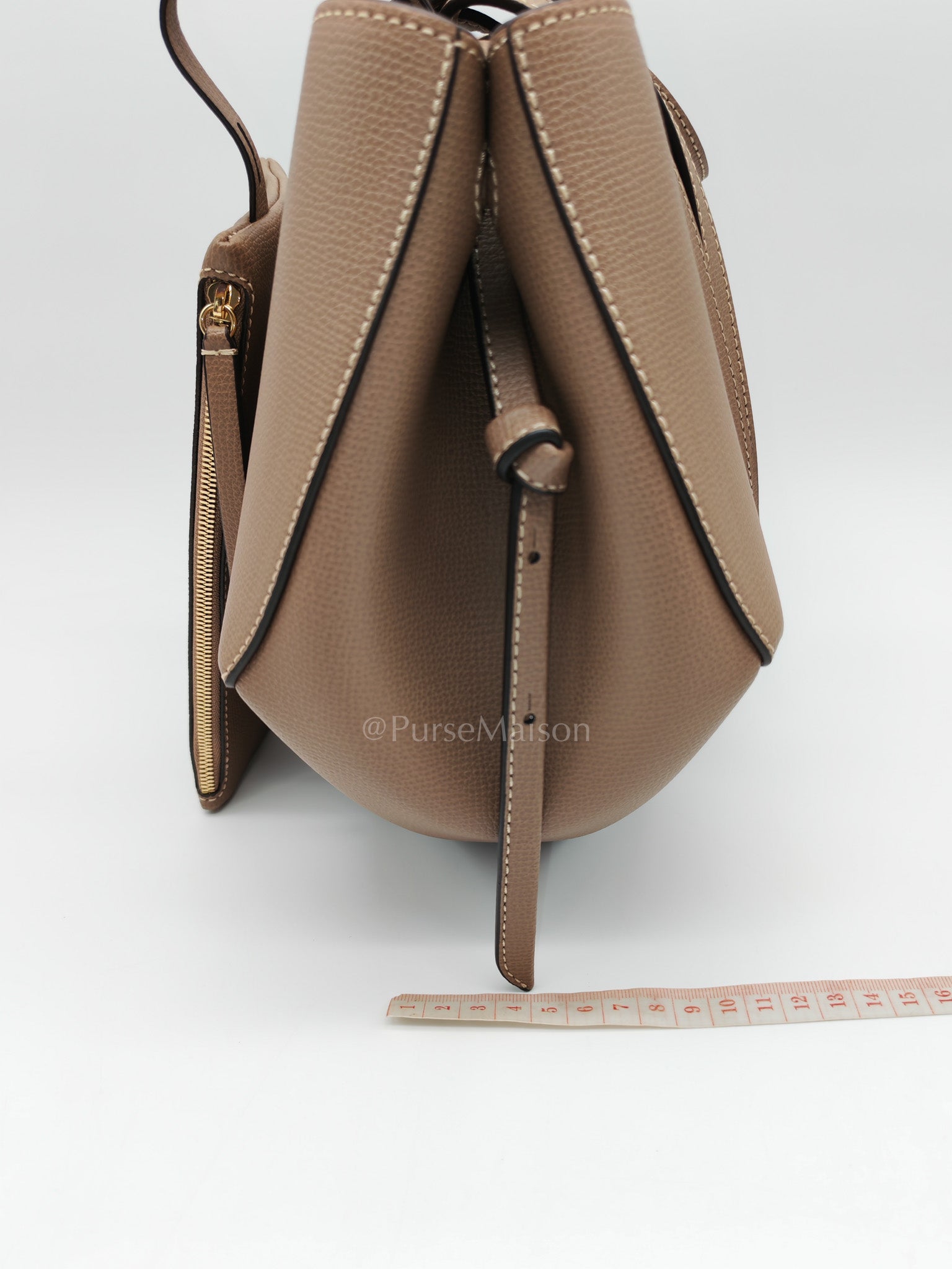 Cyme Mini in Root Graine Leather Shoulder Bag