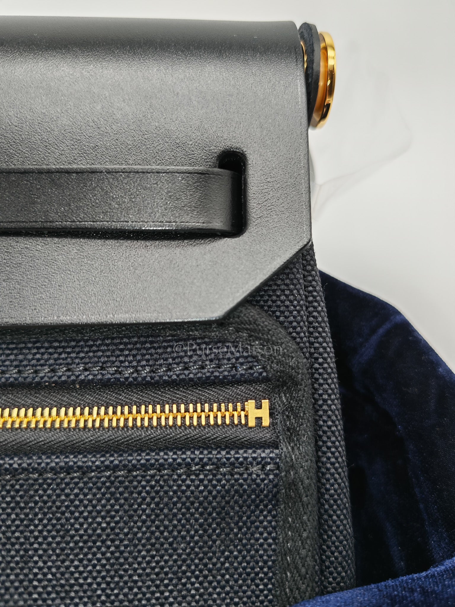 Mini Herbag Zip 20 Black Toile Miliotaire/Vache Hunter Canvas Crossbody Bag Stamp K (2025)
