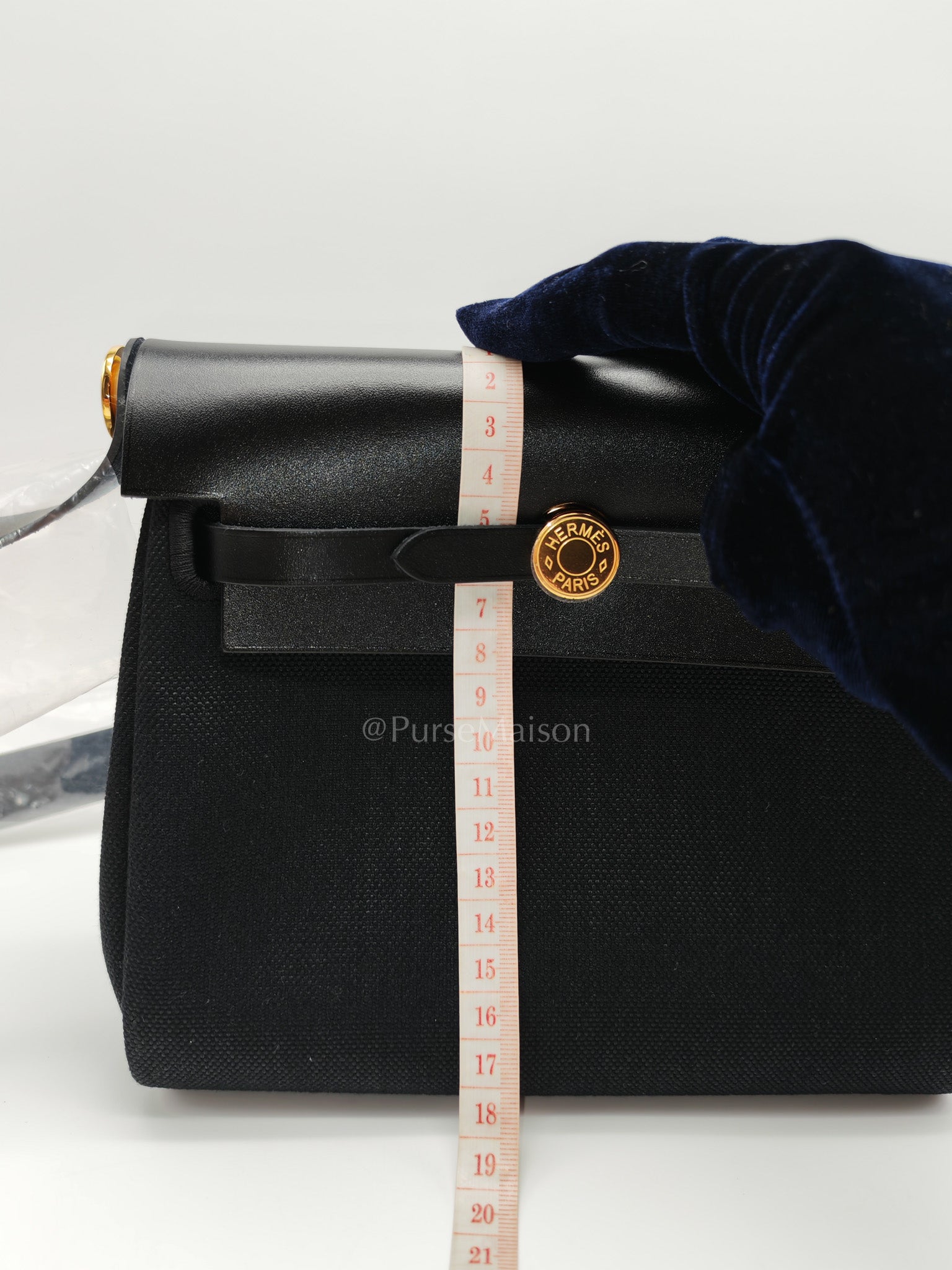 Mini Herbag Zip 20 Black Toile Miliotaire/Vache Hunter Canvas Crossbody Bag Stamp K (2025)