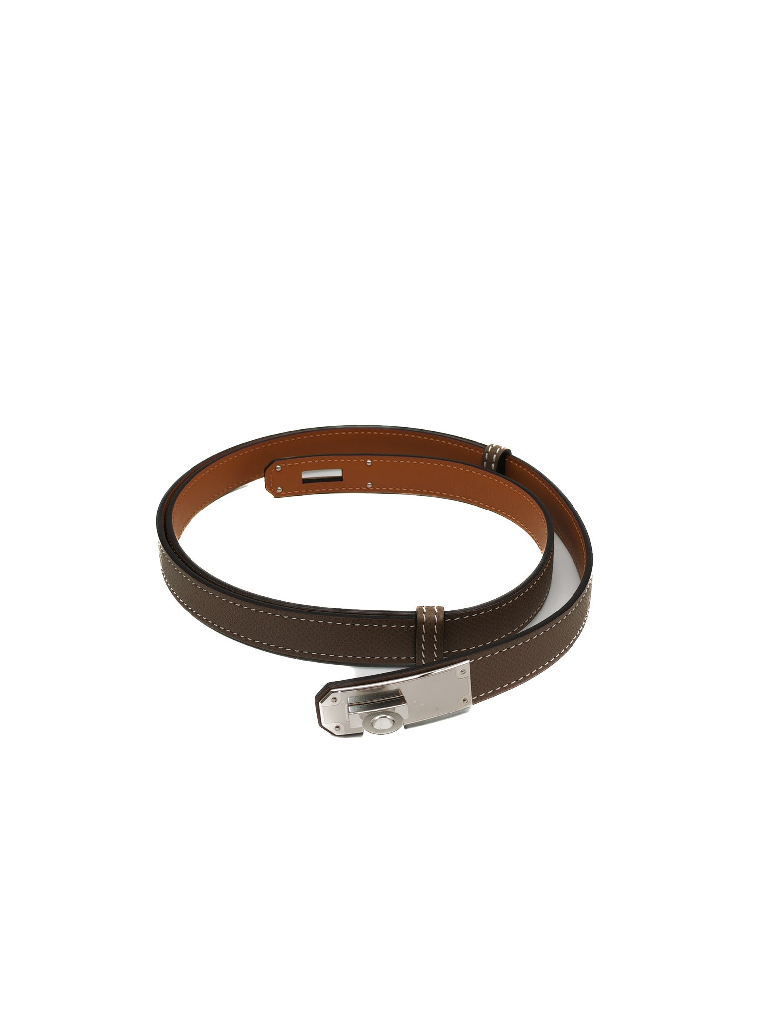 Kelly Belt in Etoupe Epsom Leather and Palladium Hardware Stamp G (2026)