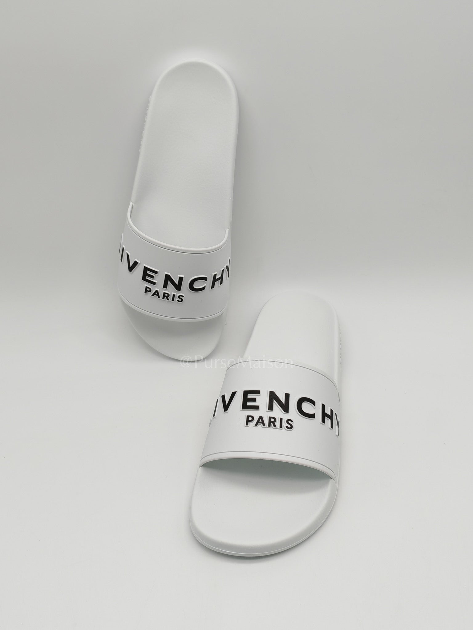 White Rubber Givenchy Pool Slides Size 42 EU (28.5 cm)