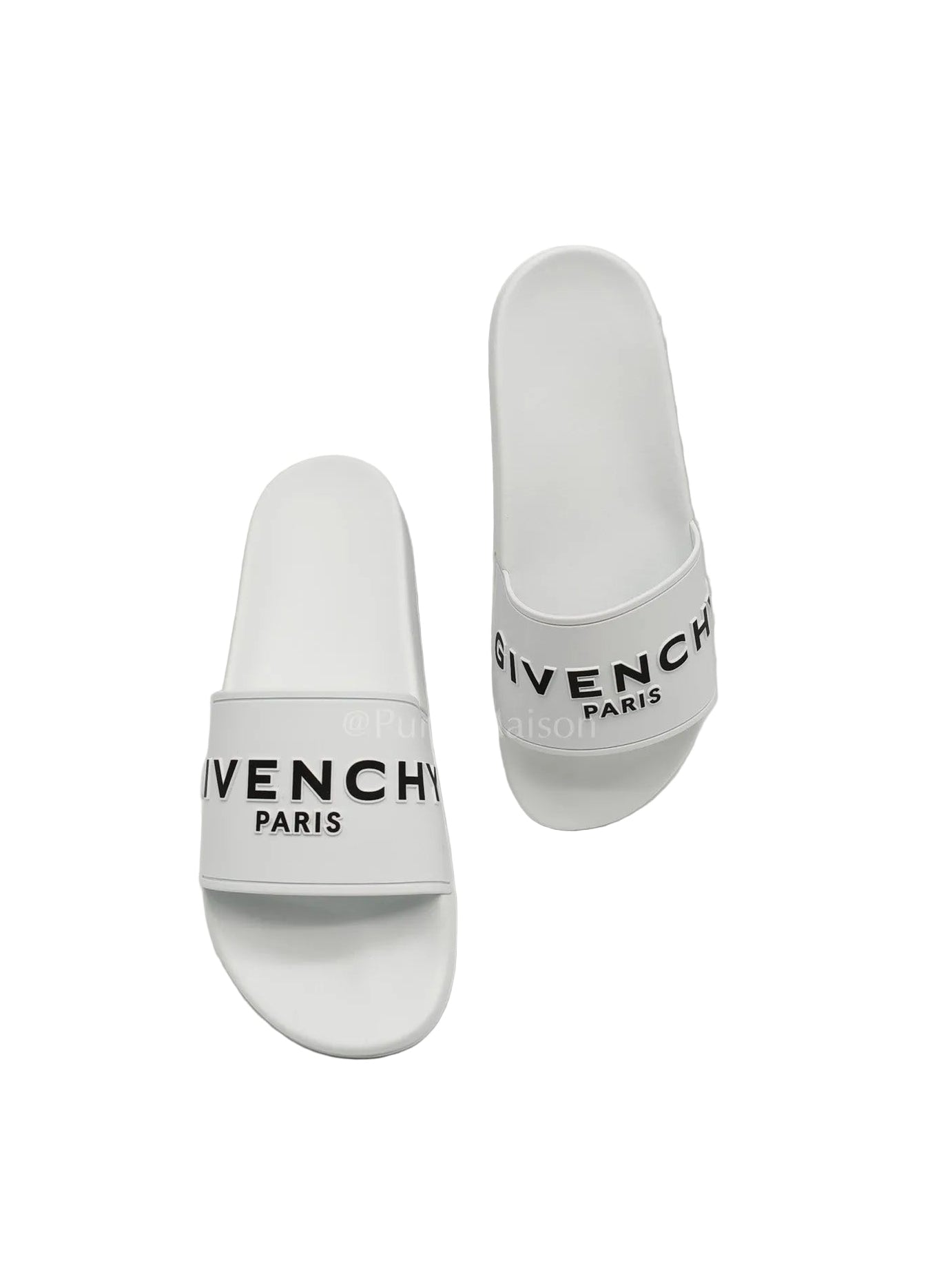 White Rubber Pool Slides Size 40EU (26 cm)