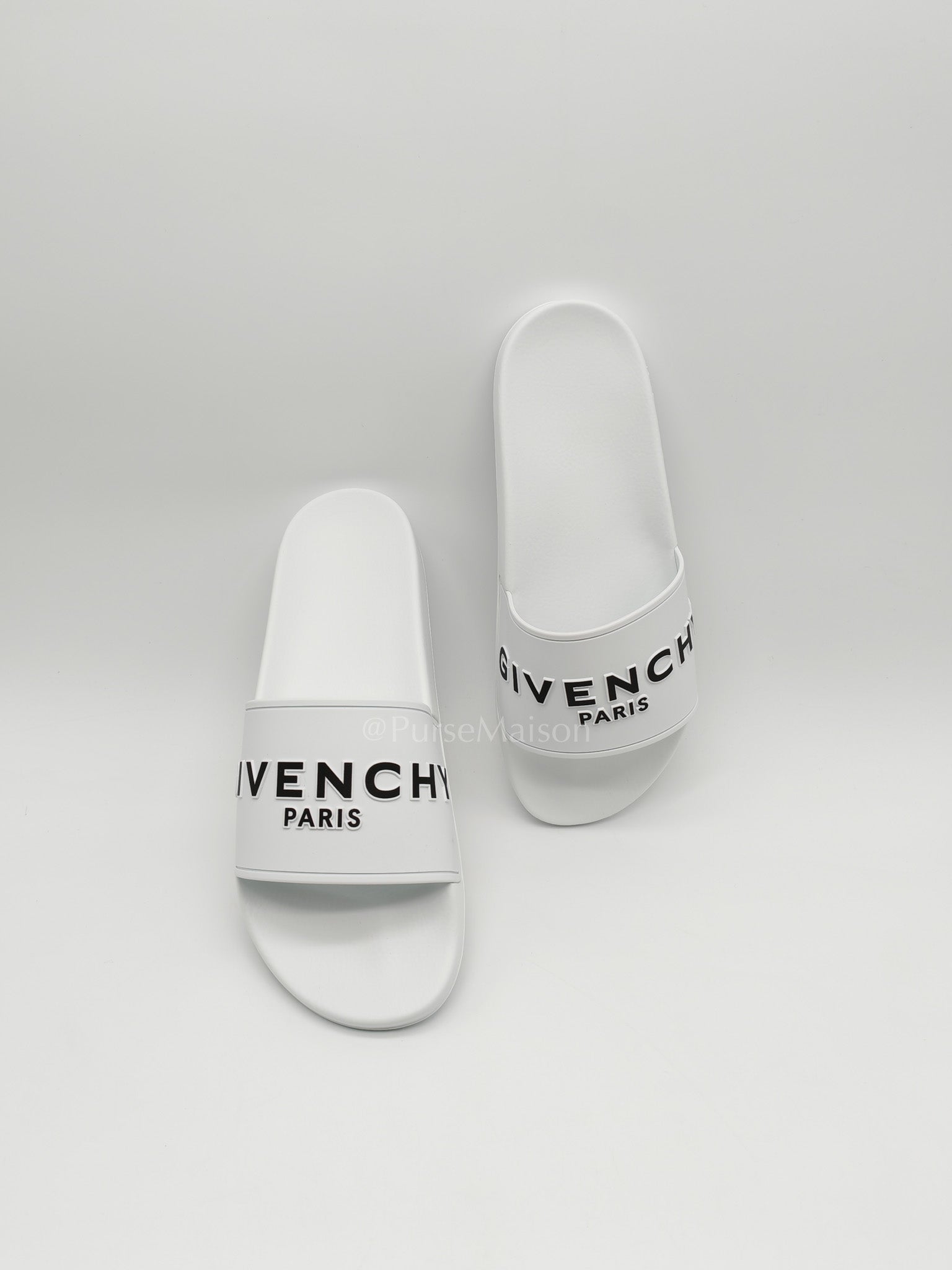 White Rubber Pool Slides Size 42 EU (27.5 cm)